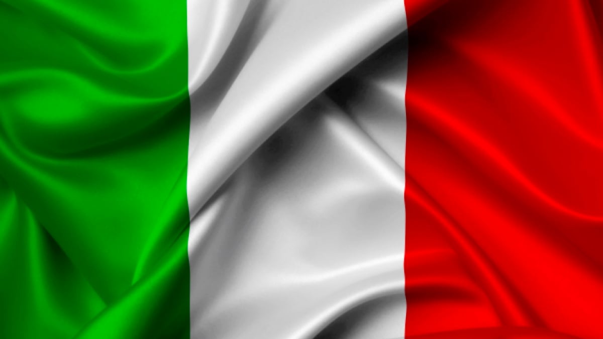 An Italian flag