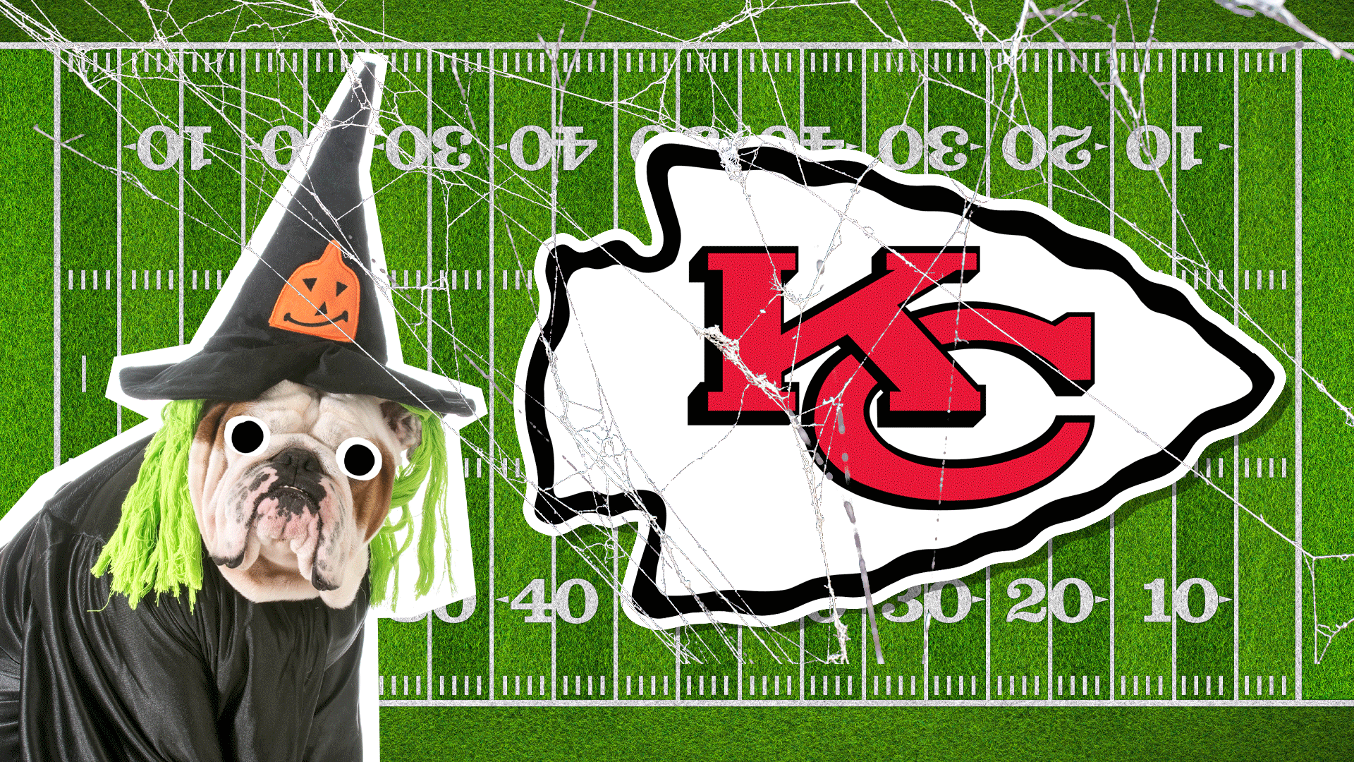 A bulldog witch and the Kansas City Chiefs