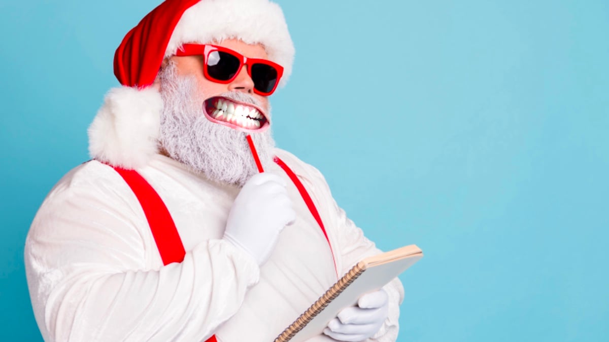 Santa writing a list