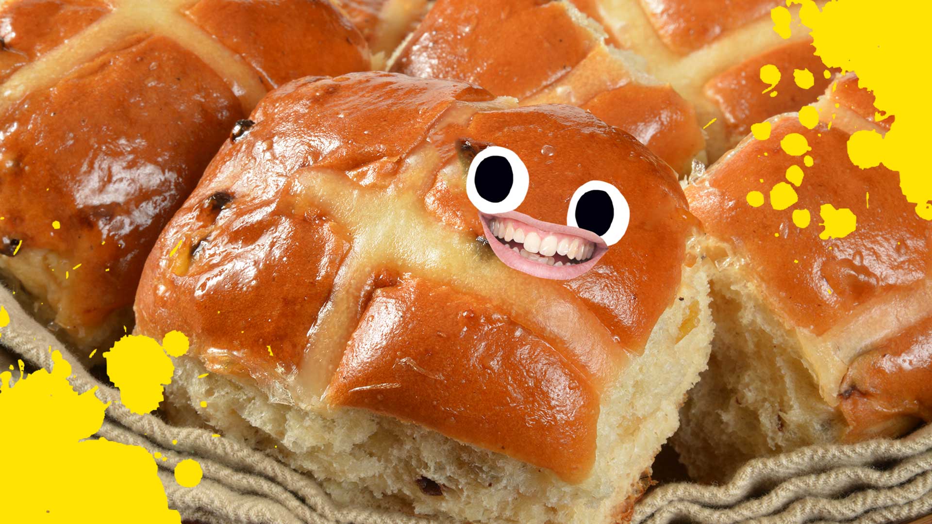 A tasty hot cross bun