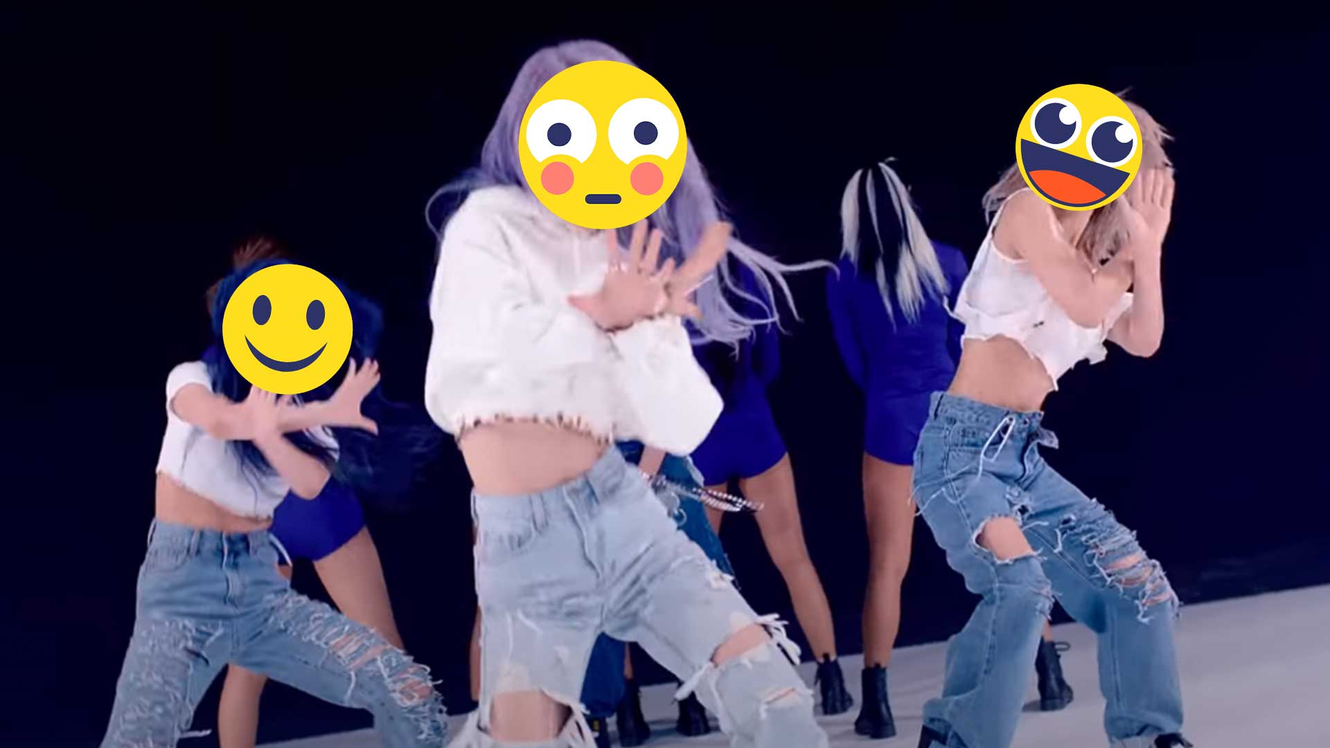 A K-pop group disguised by emojis