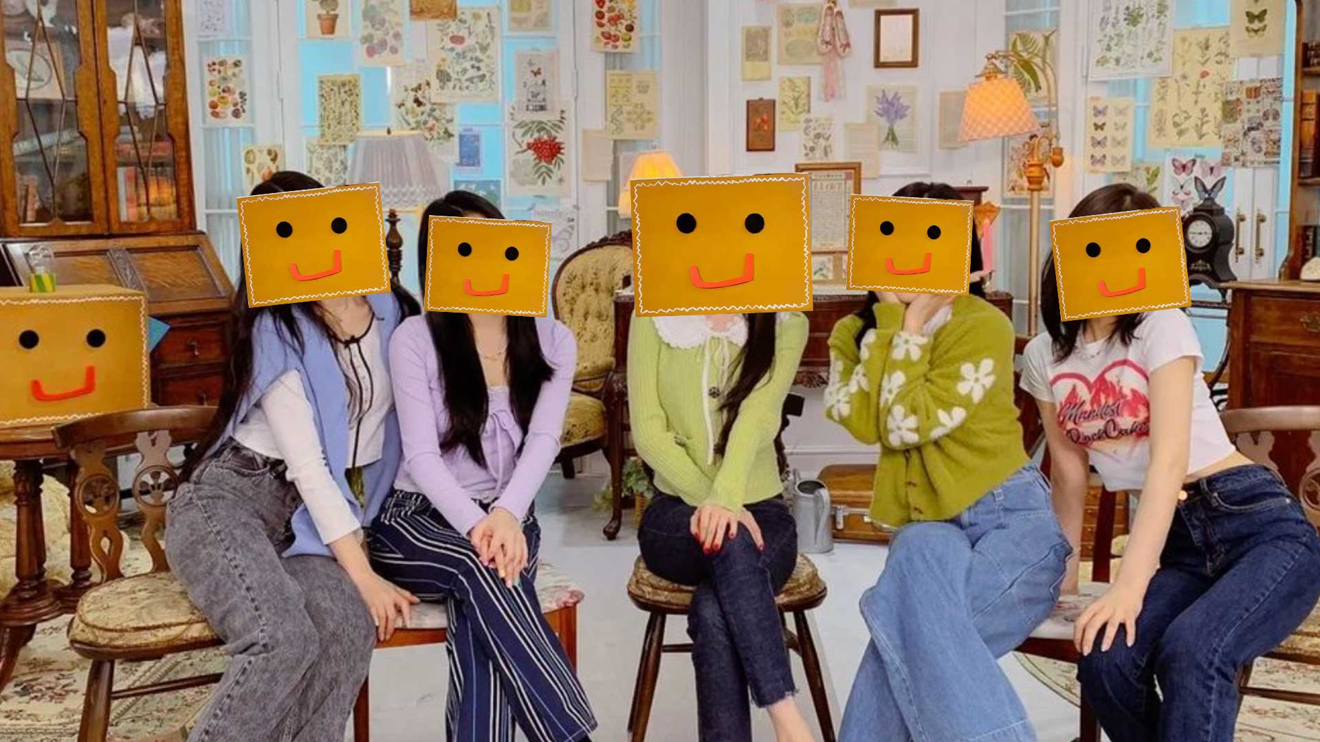 A disguised image of a K-Pop group
