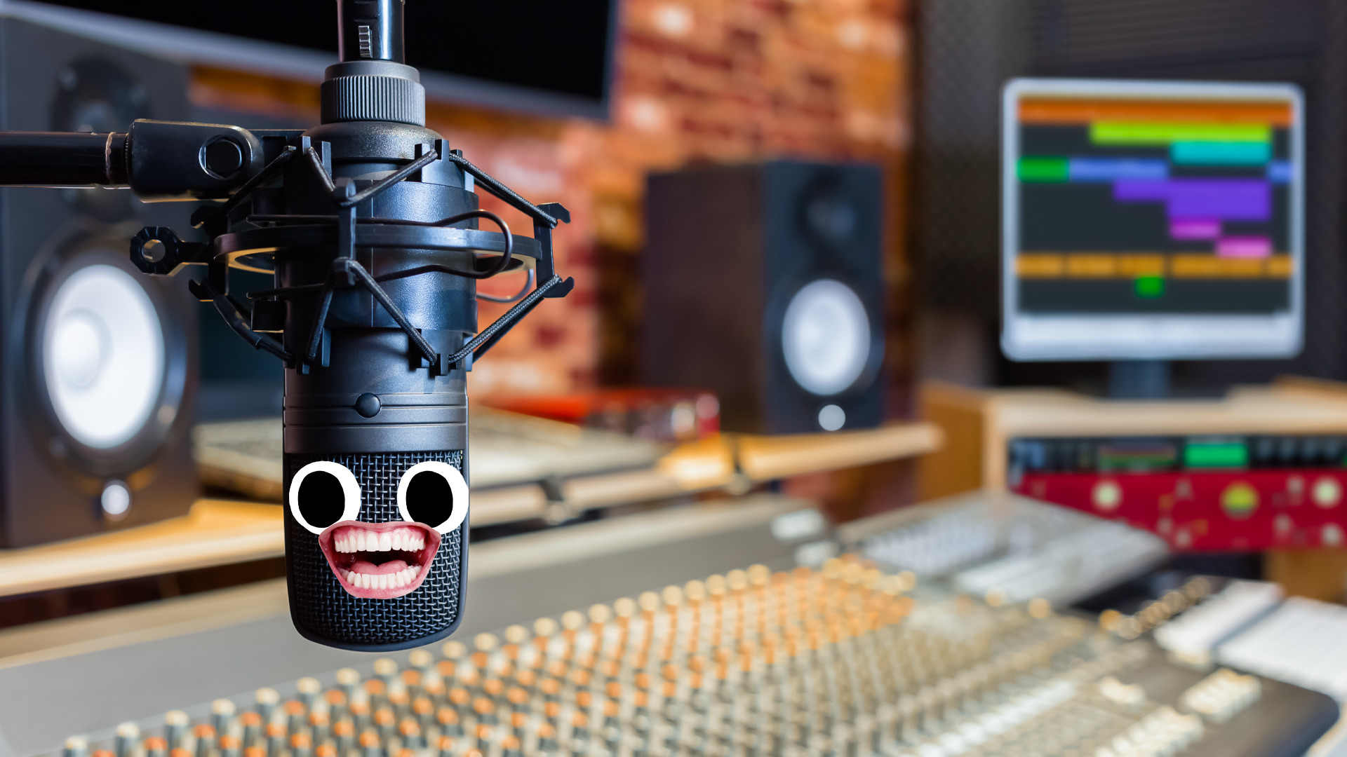 A happy microphone