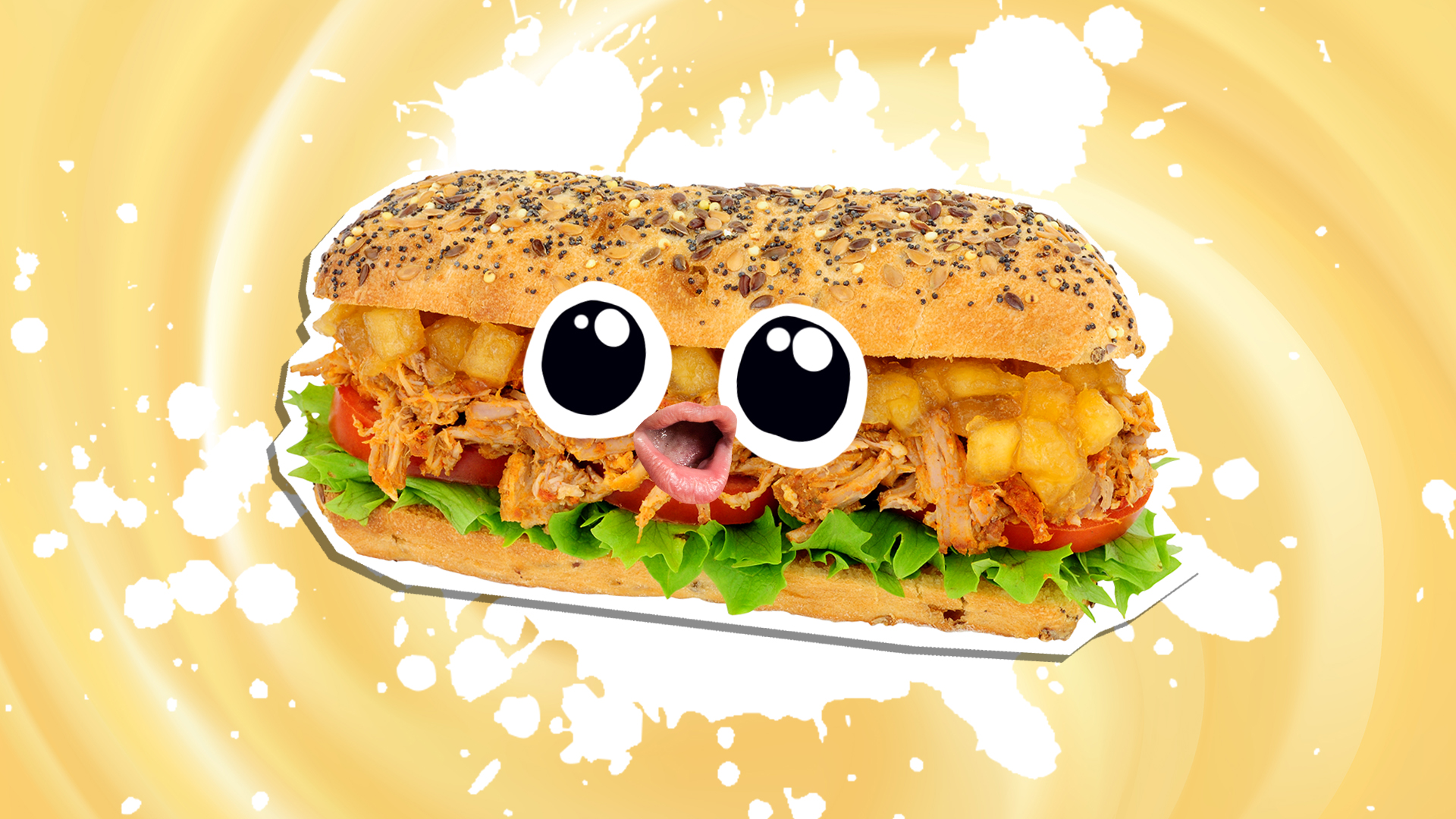 A fancy sub sandwich 