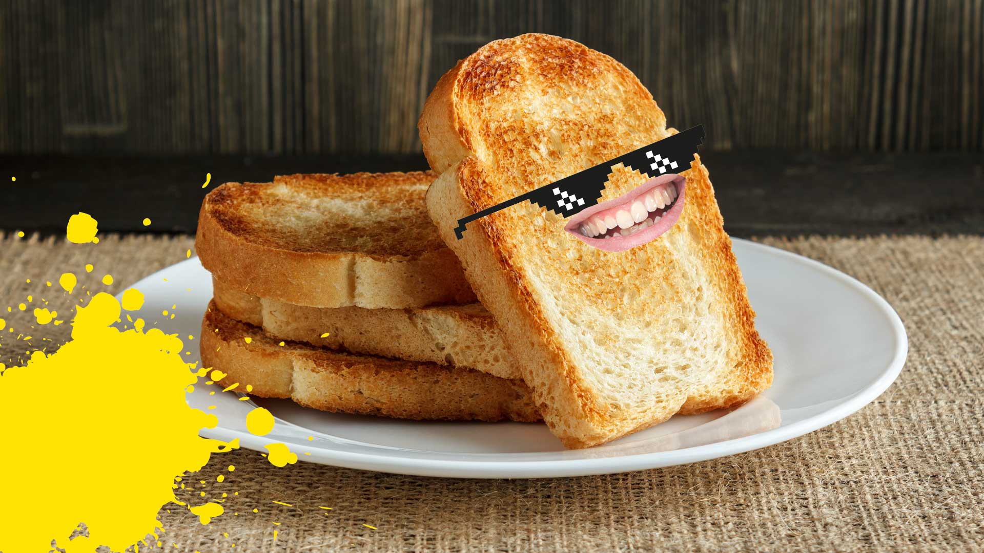 Some laughing toast