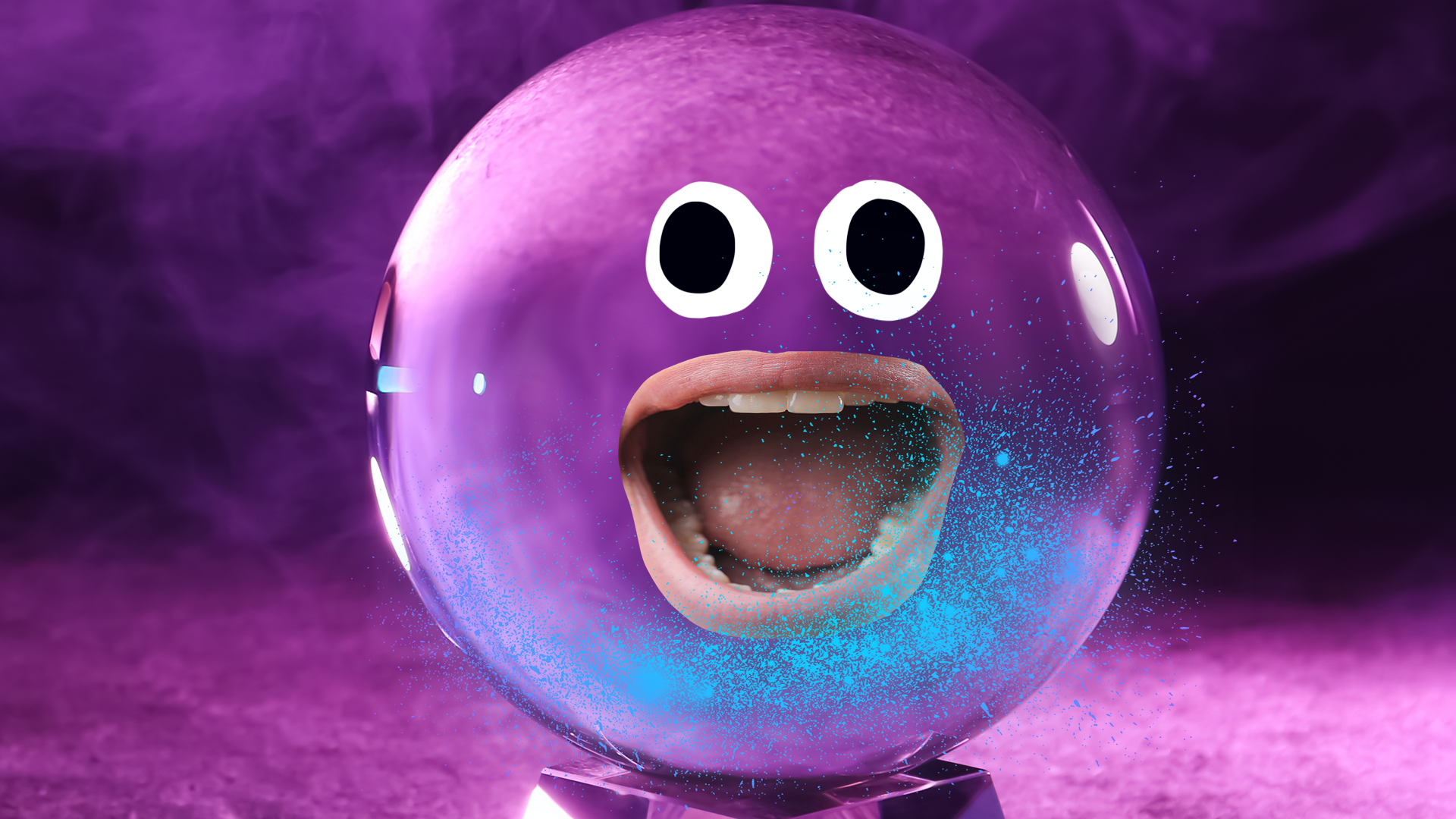 Screaming crystal ball