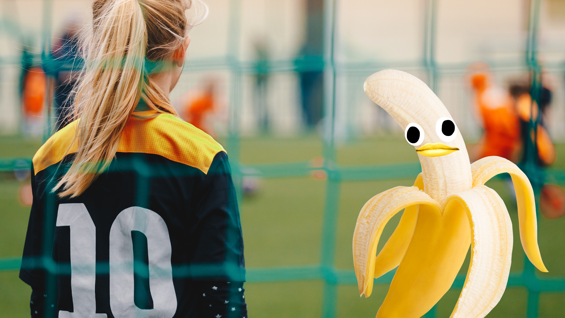 Football player and Beano banana