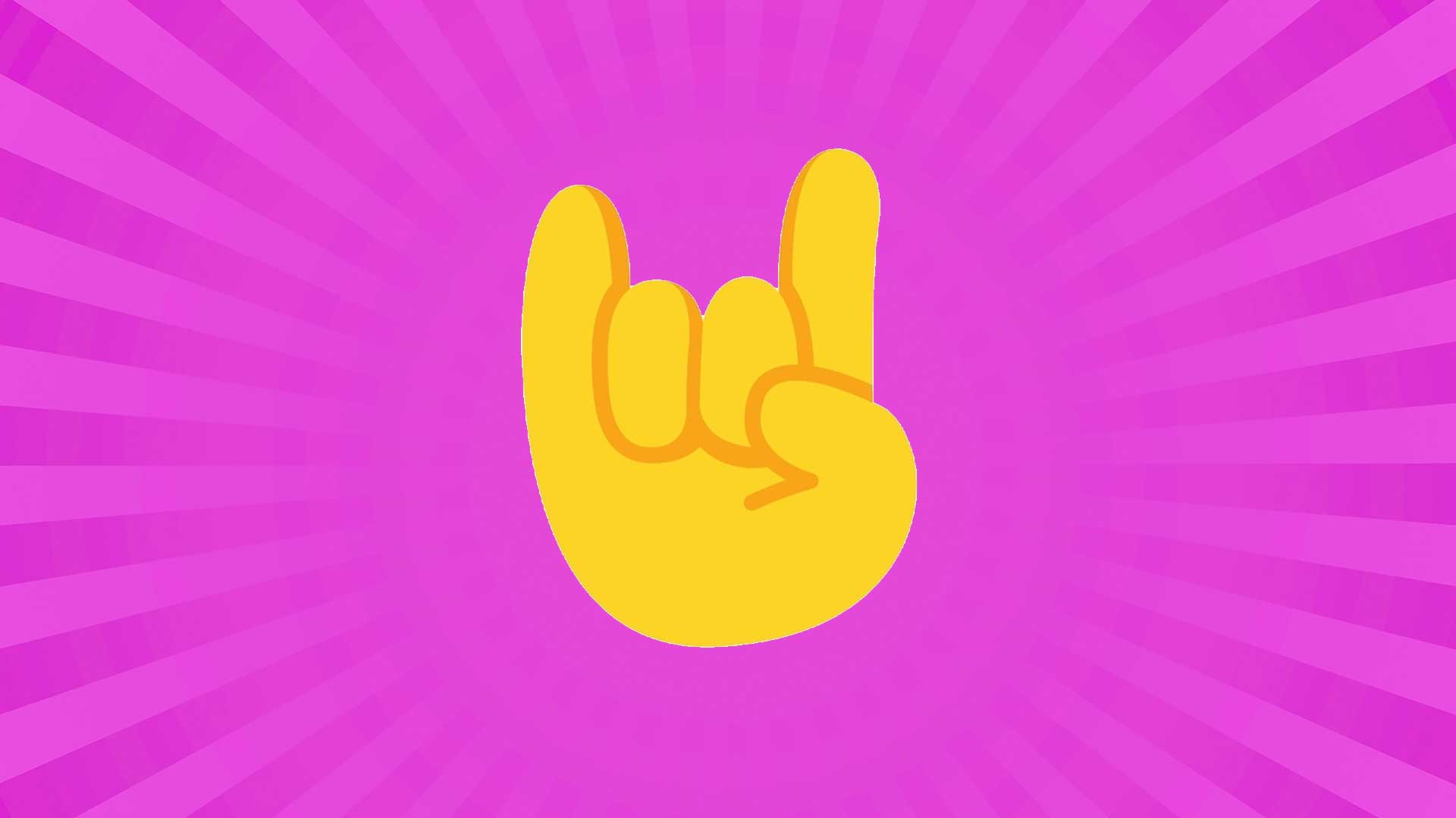 Heavy metal hand emoji