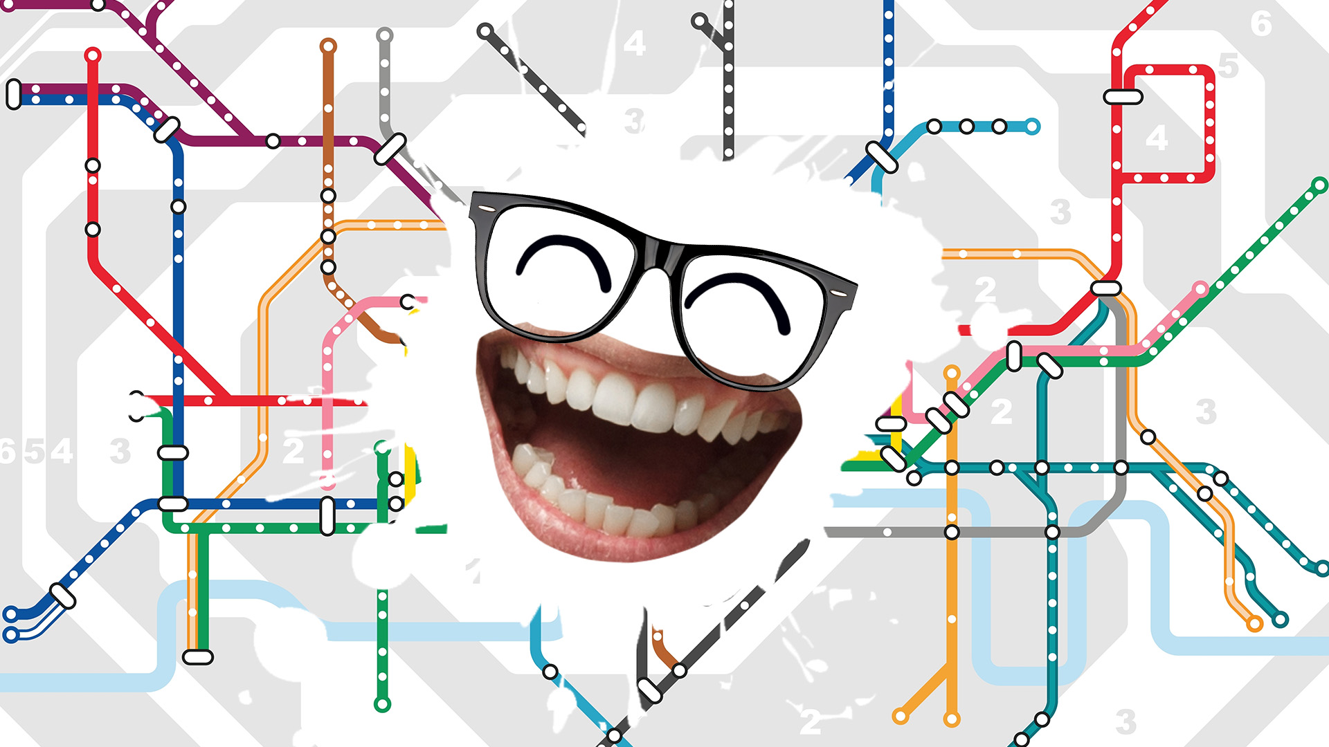 The London Underground map laughing