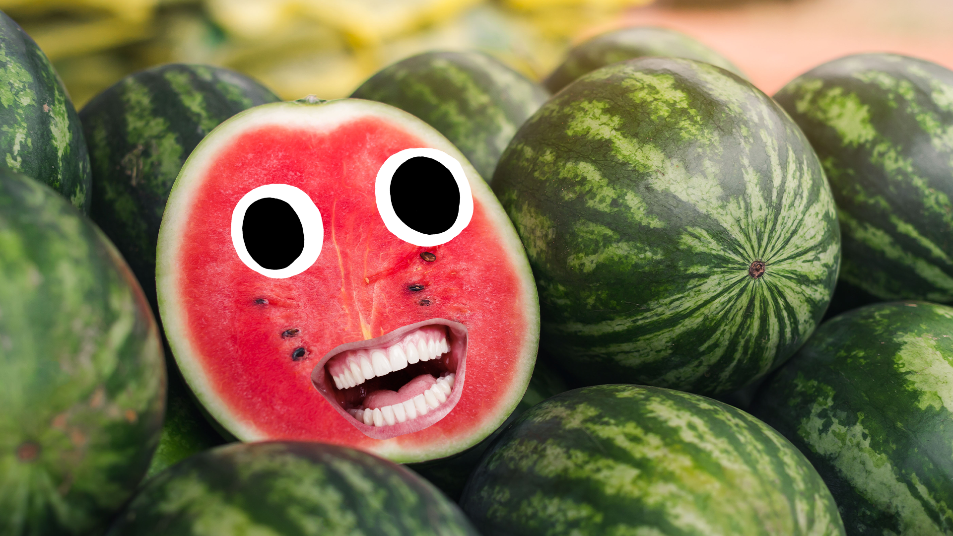 Goofy looking water melon