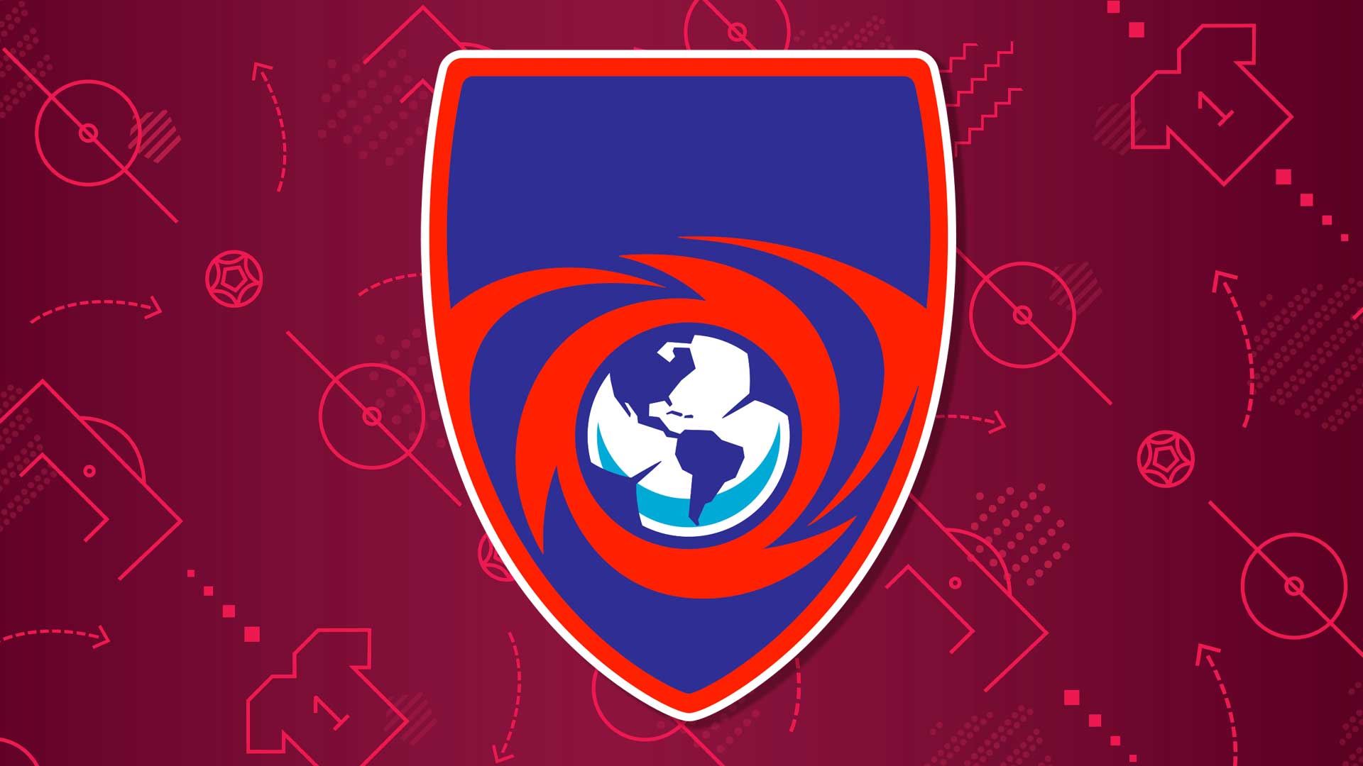 A disguised Miami football badge