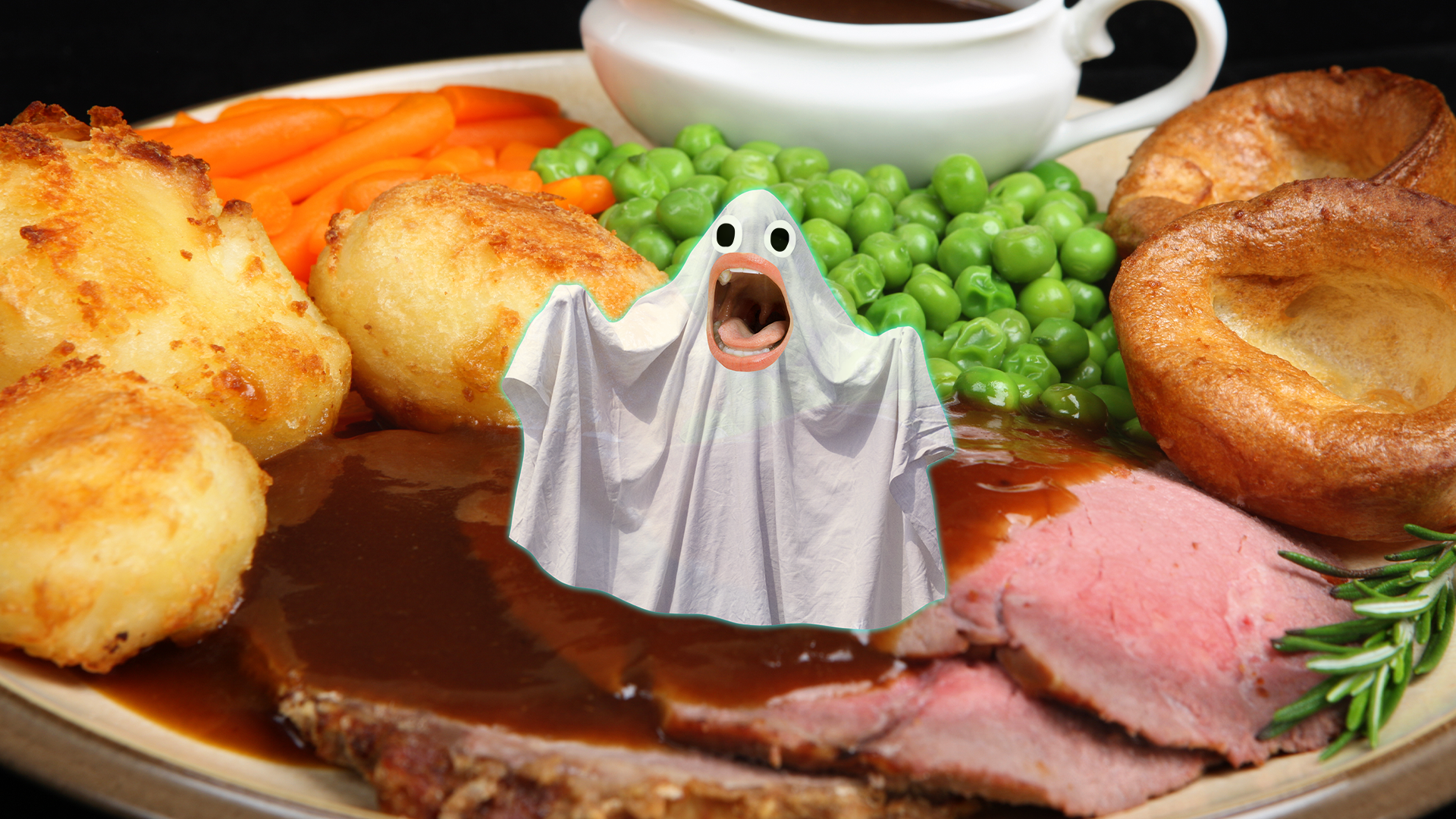 A roast dinner and a ghost
