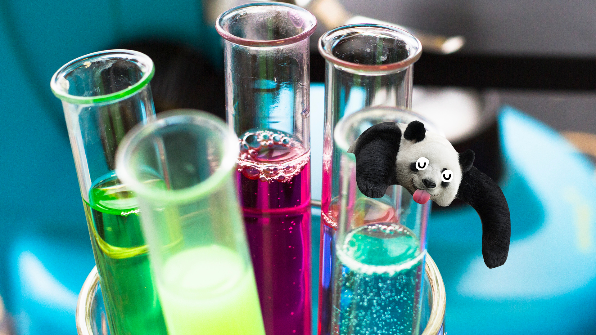 Chemistry tubes and derpy panda