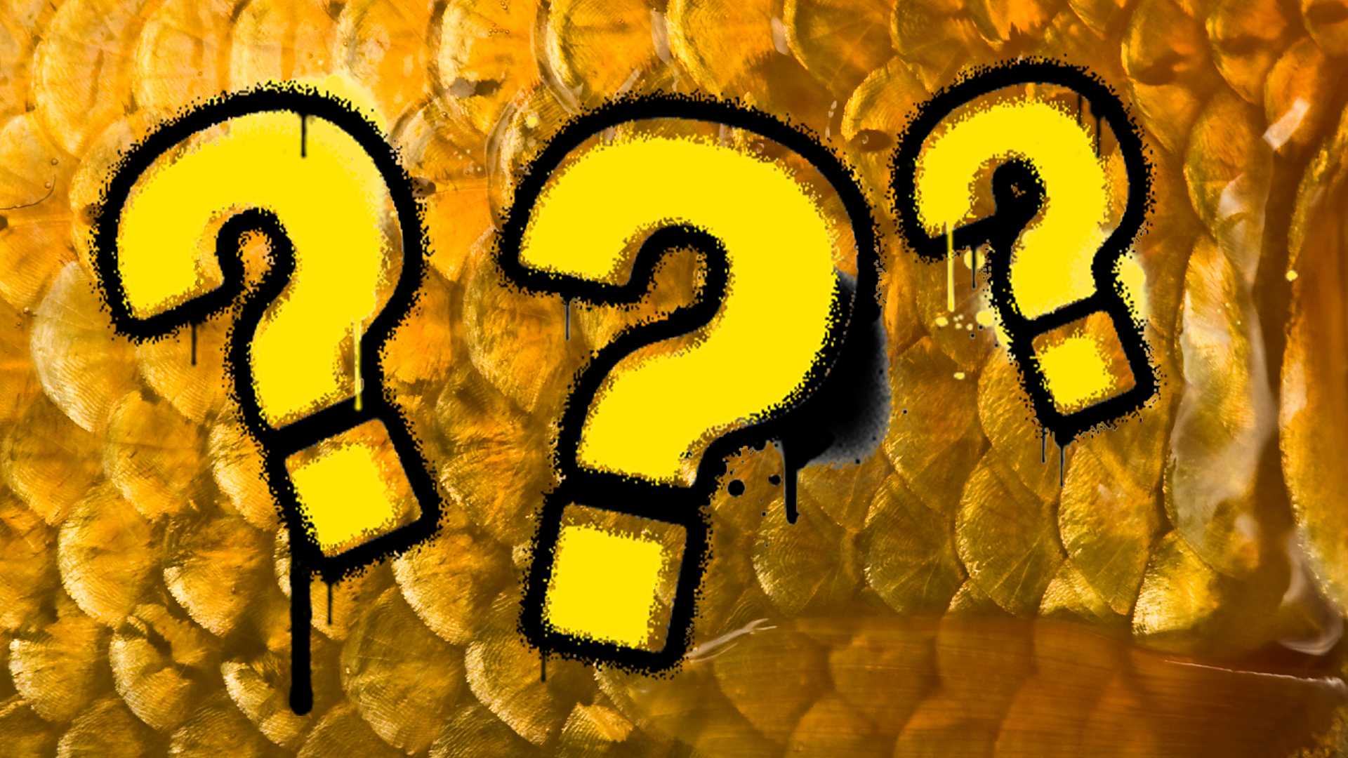 Golden scales and question marks