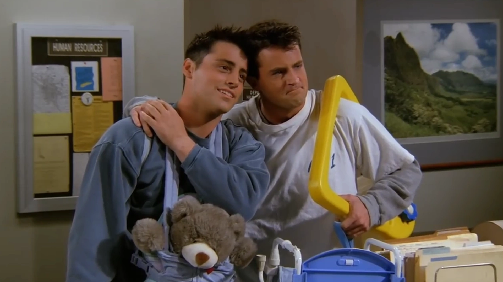 Joey and Chandler