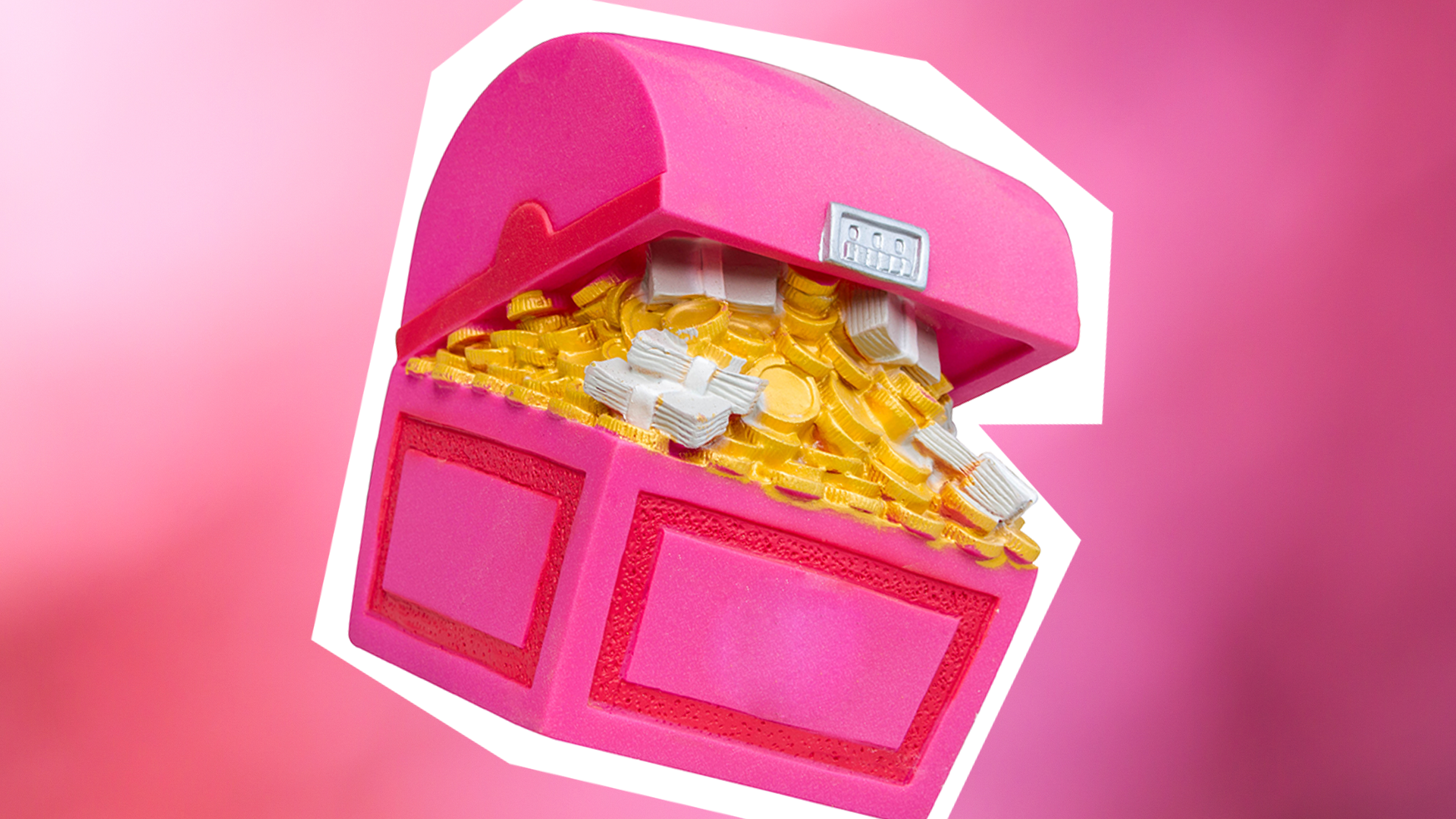 Pink treasure chest