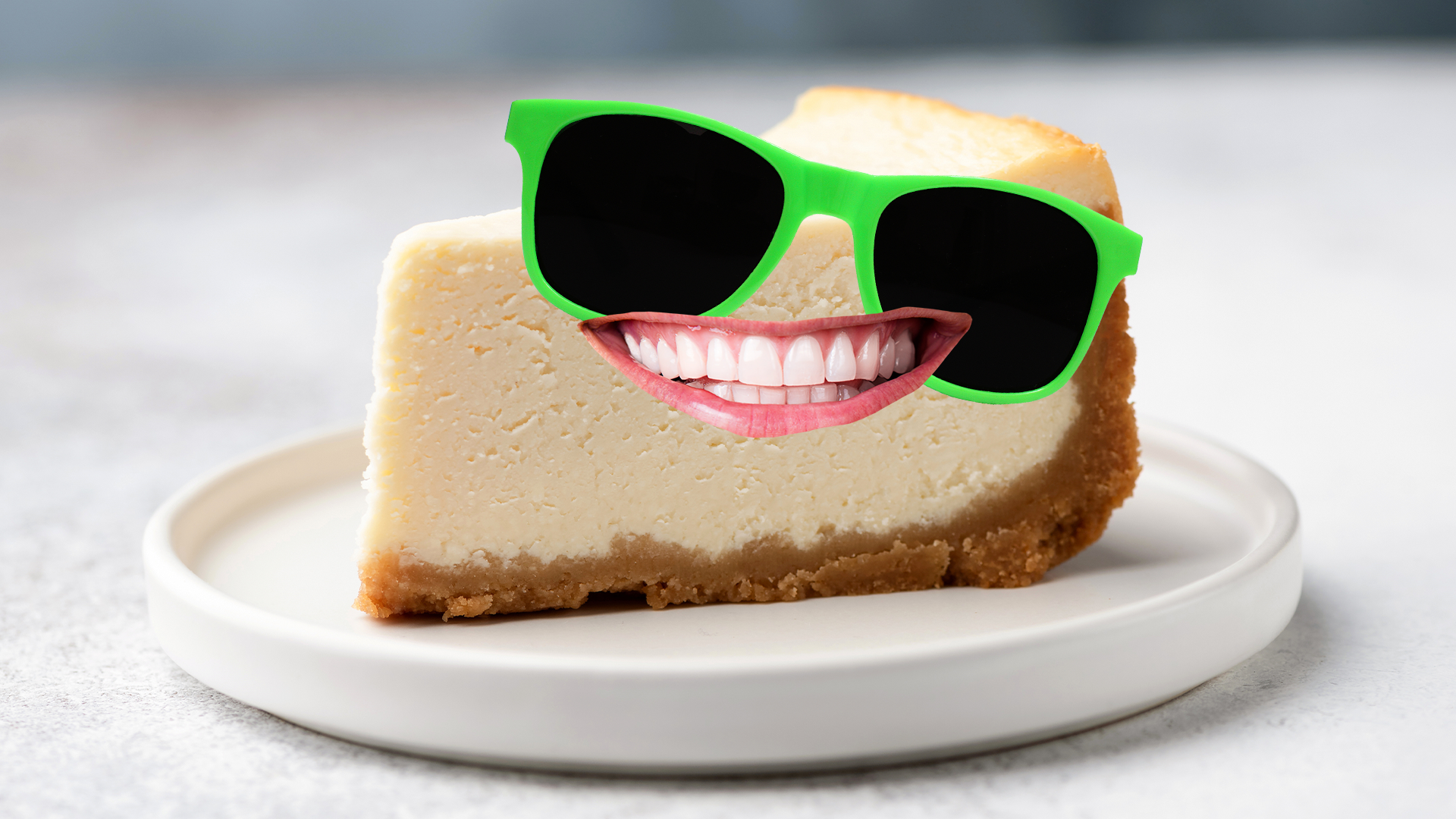 A cool piece of cheesecake