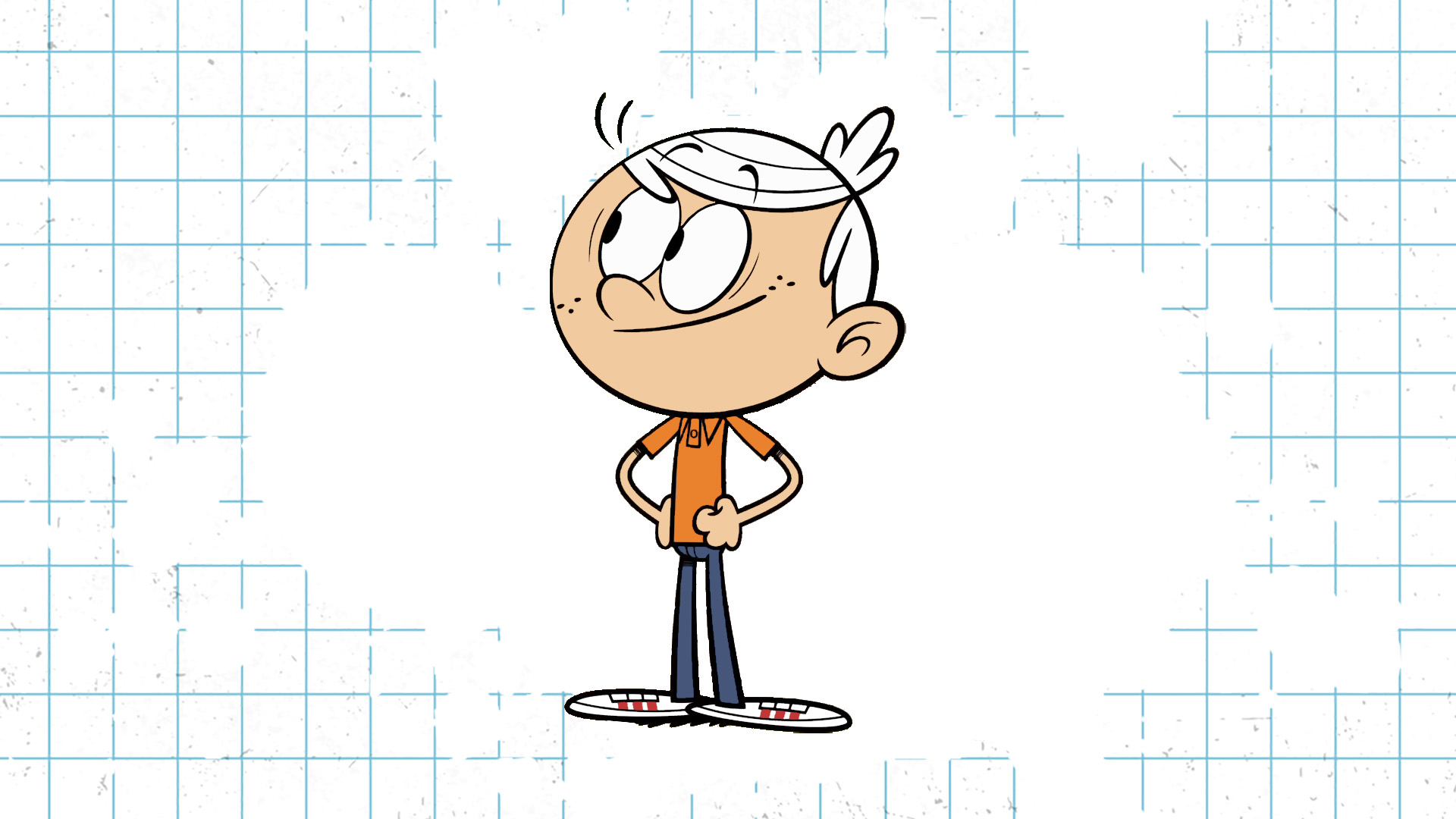 A Loud House character with white hair