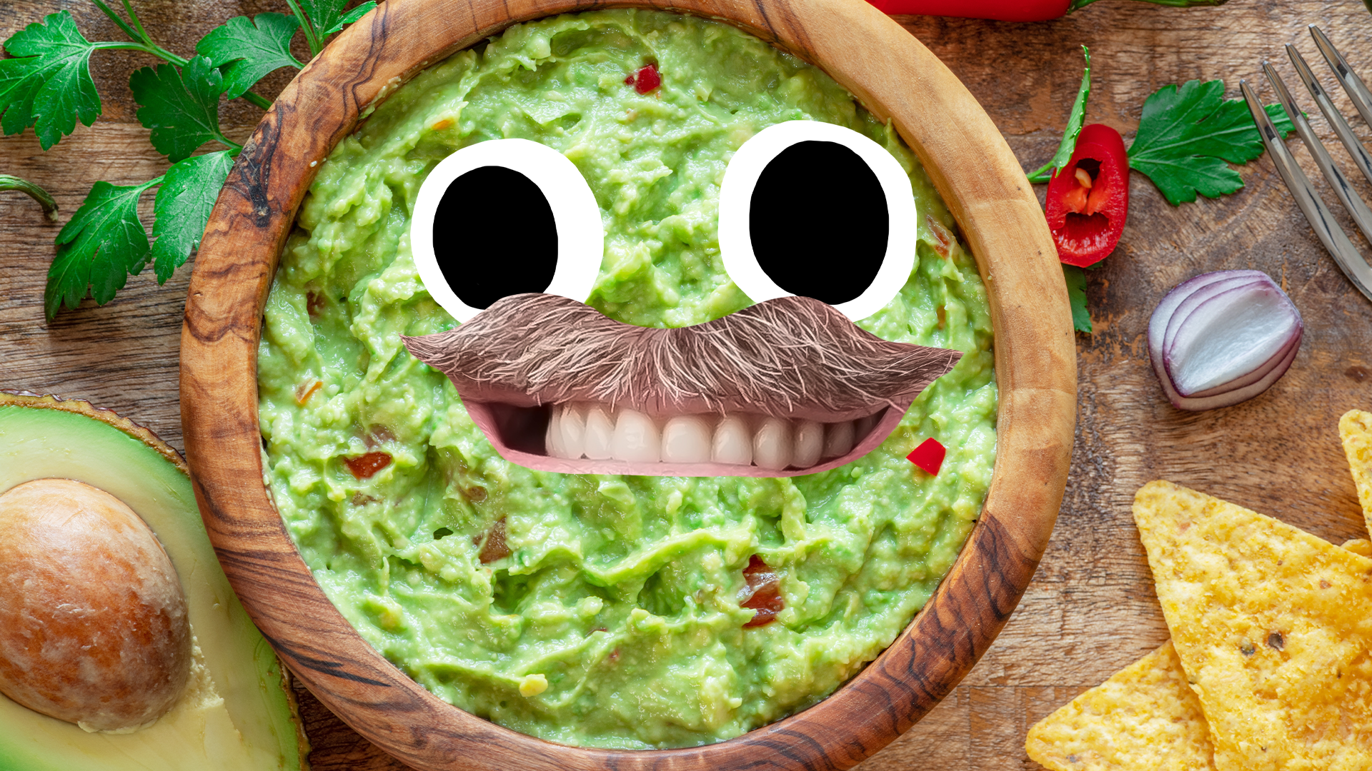 Guac with a face