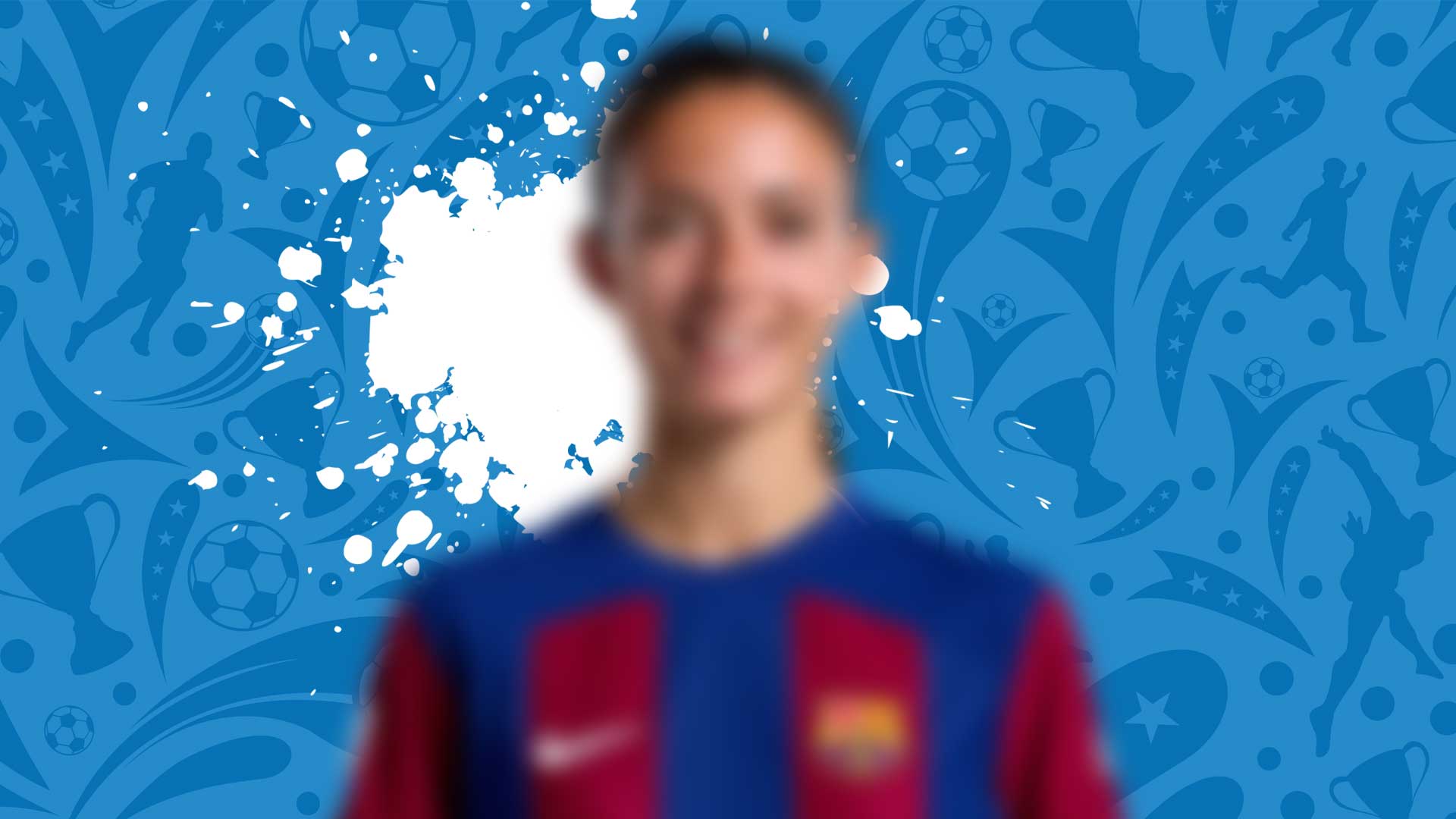 A blurred Barcelona player