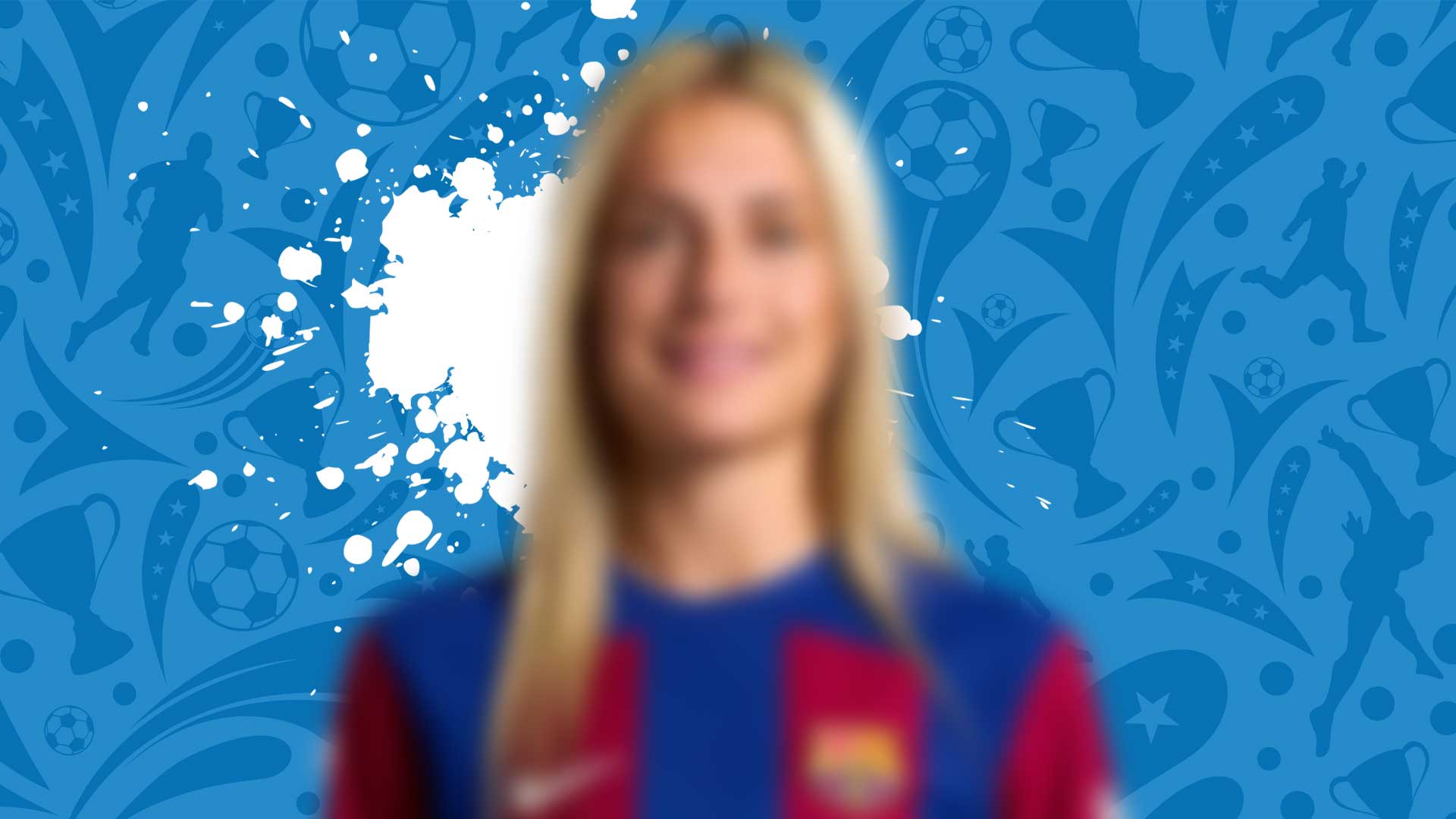 A blurred Barcelona player