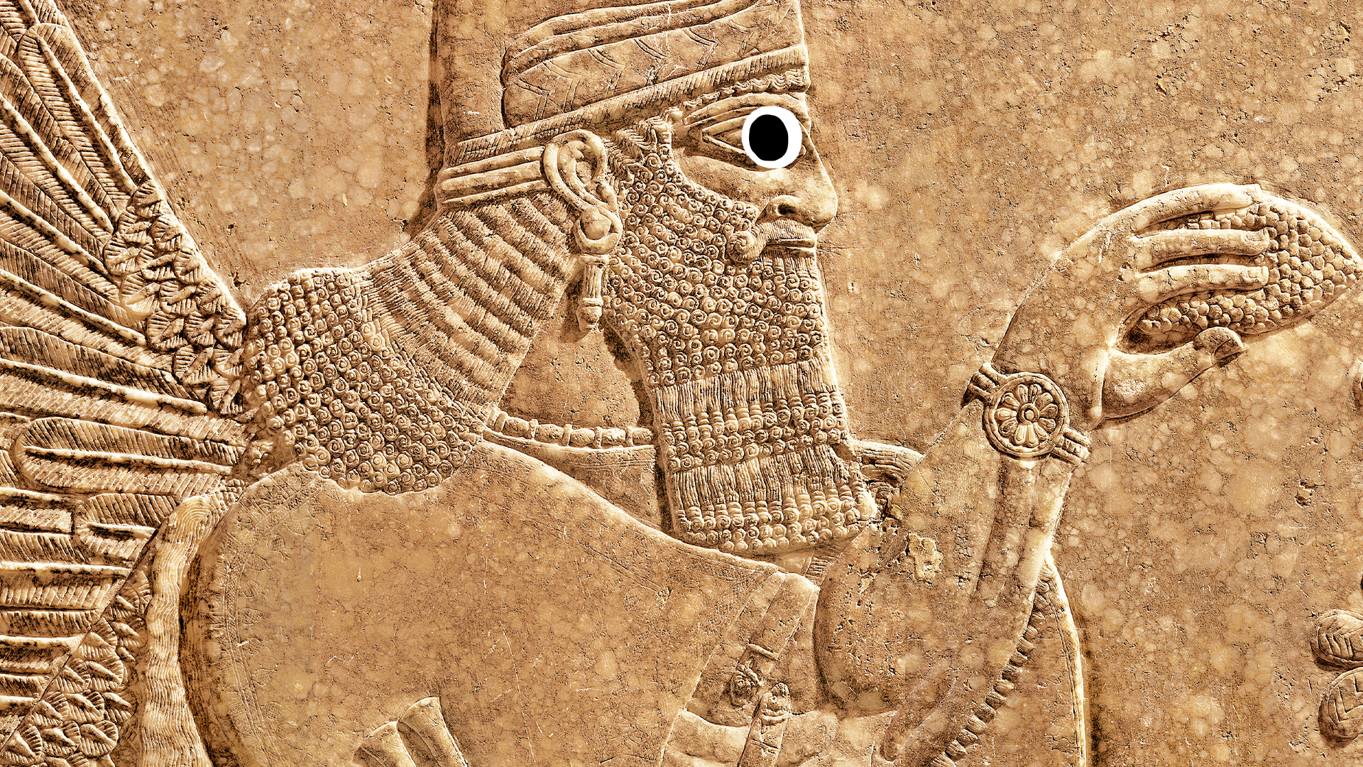 Assyrian god carvings