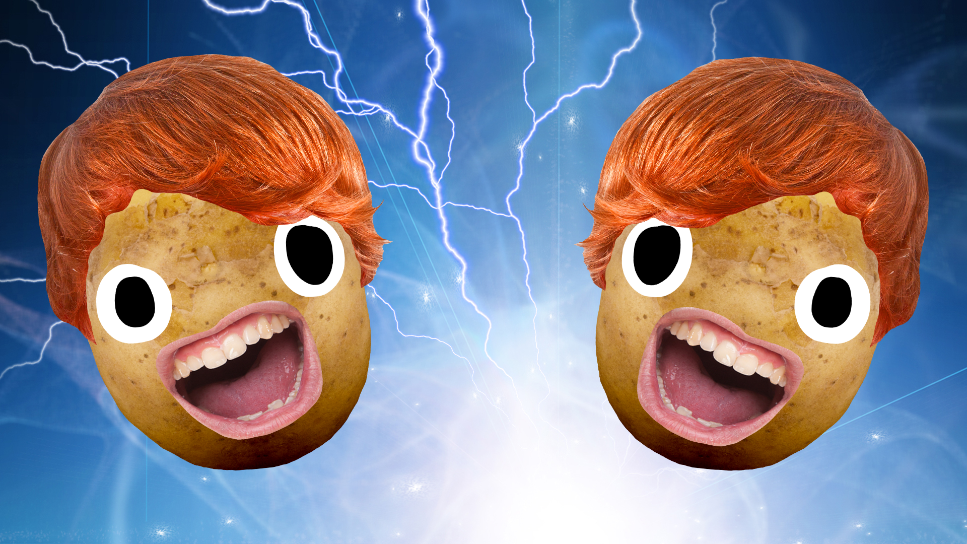 The Weasley twins in potato form