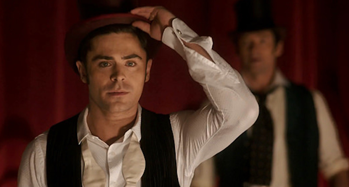 Zac Efron in a scene from The Greatest Showman