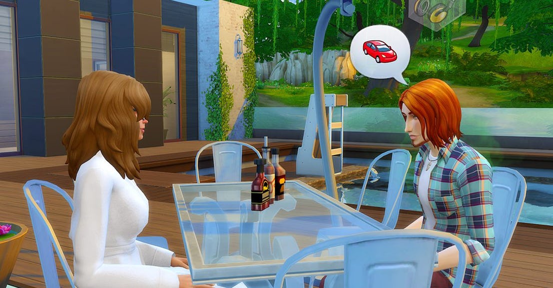 A scene from The Sims