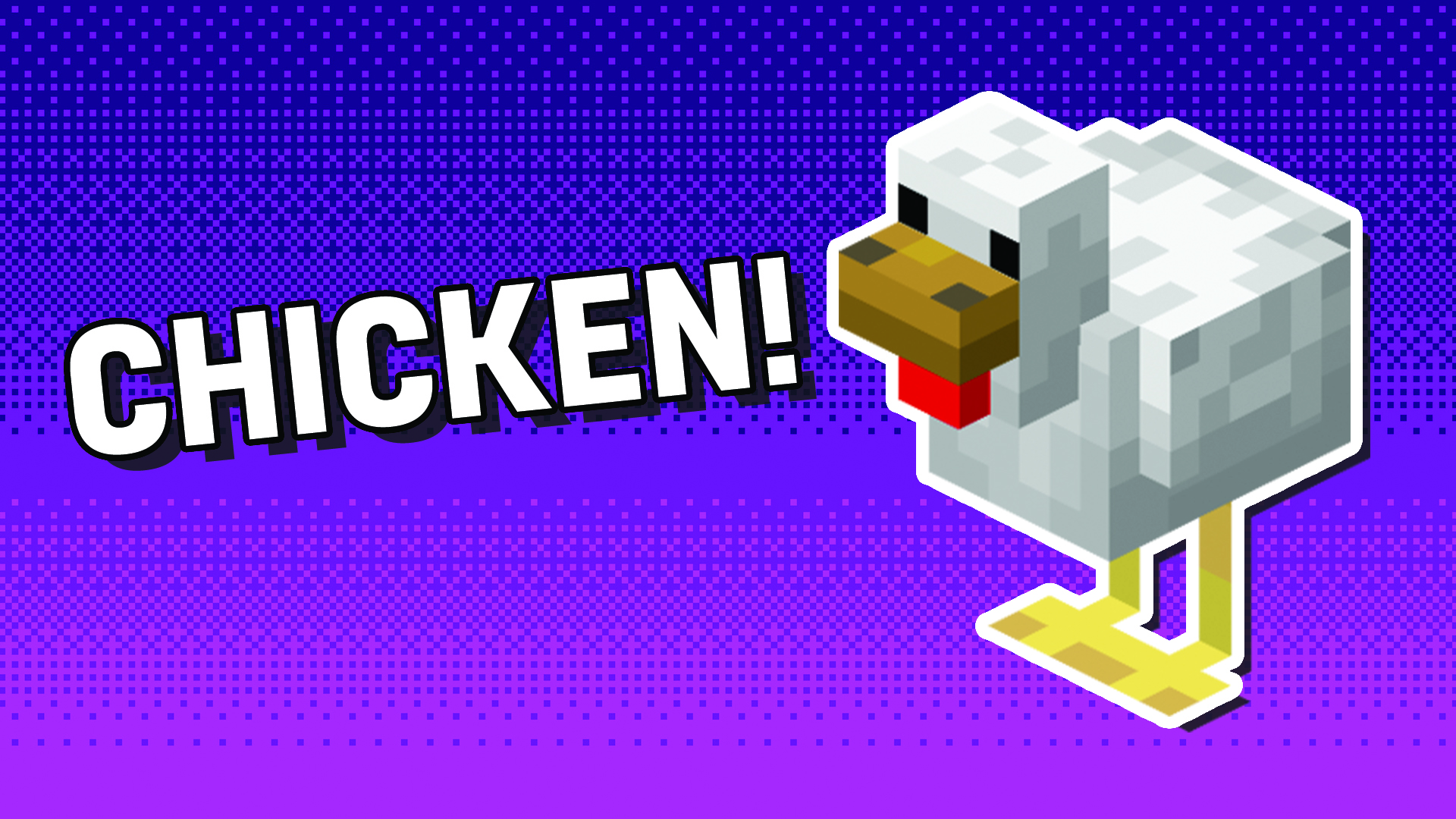 A Minecraft chicken