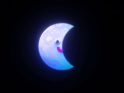 A cheery moon GIF