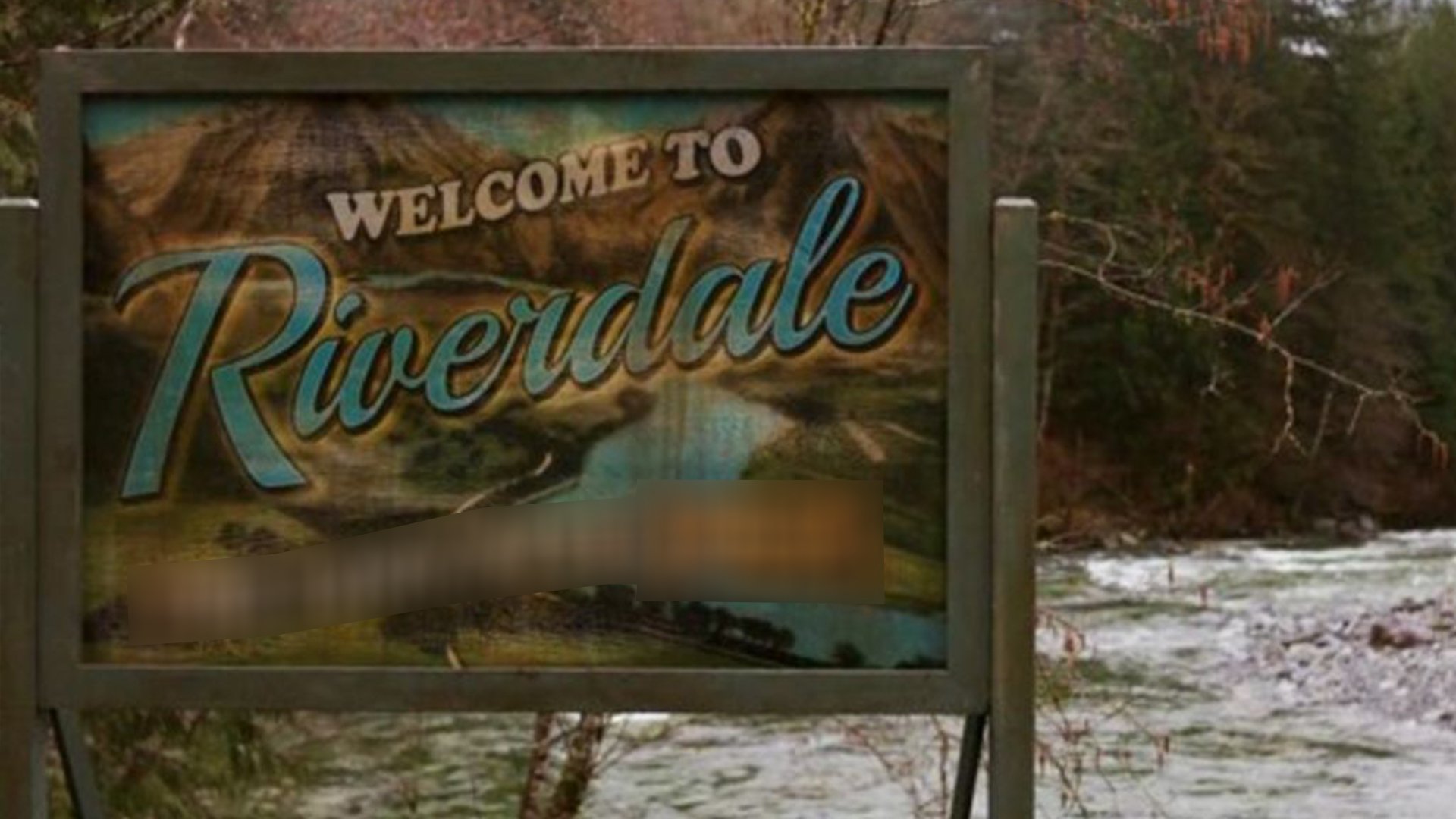 Riverdale town sign