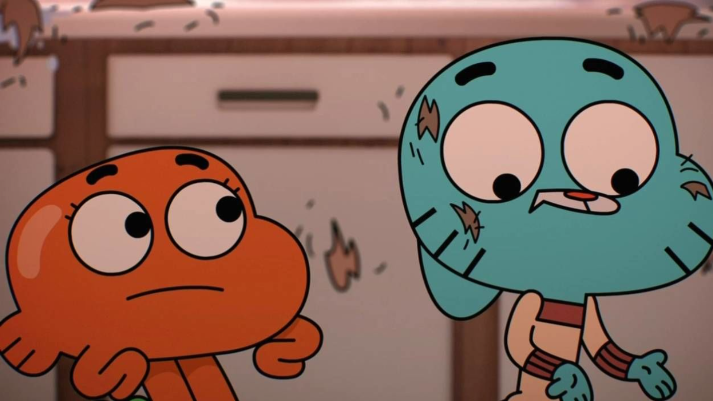 A scene from The Amazing World of Gumball