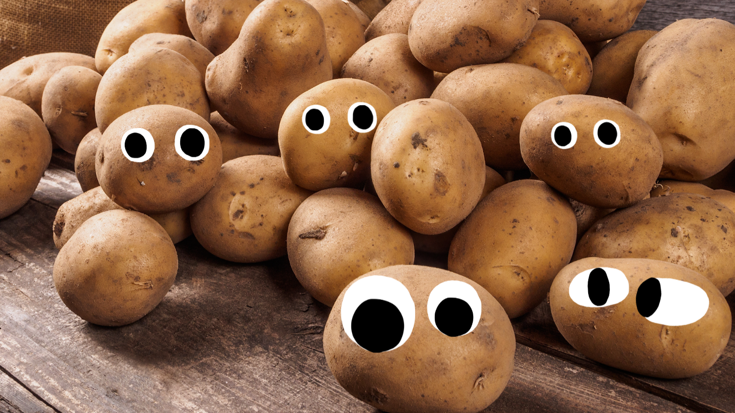 Potatoes with eyes
