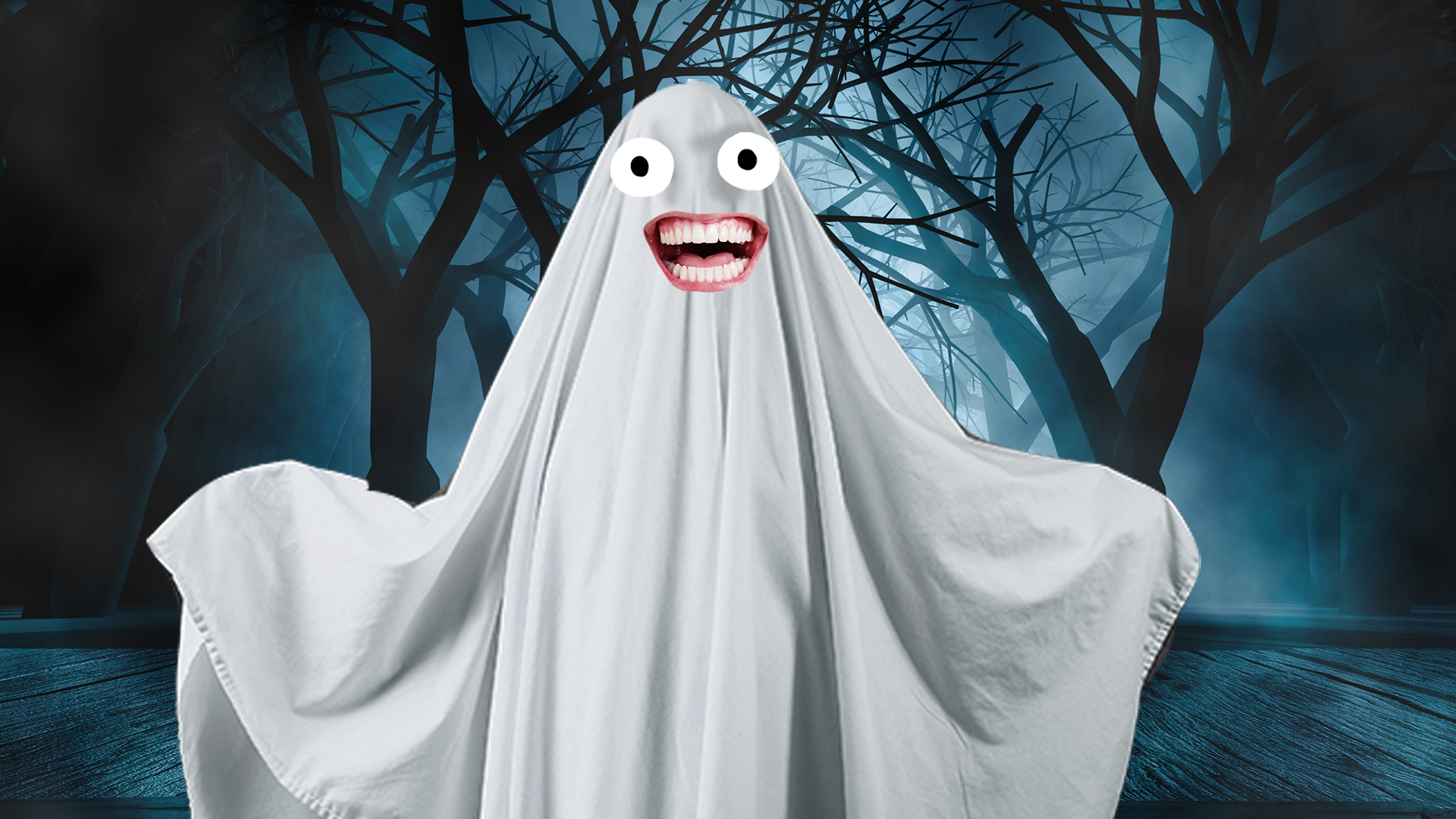 A spooky ghost