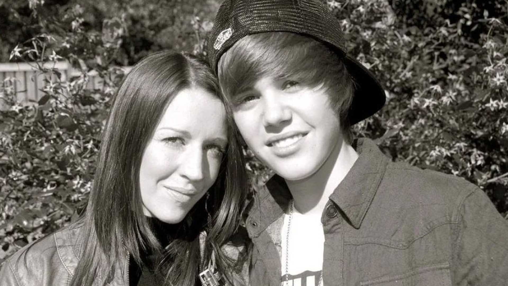 Justin Bieber and his mum