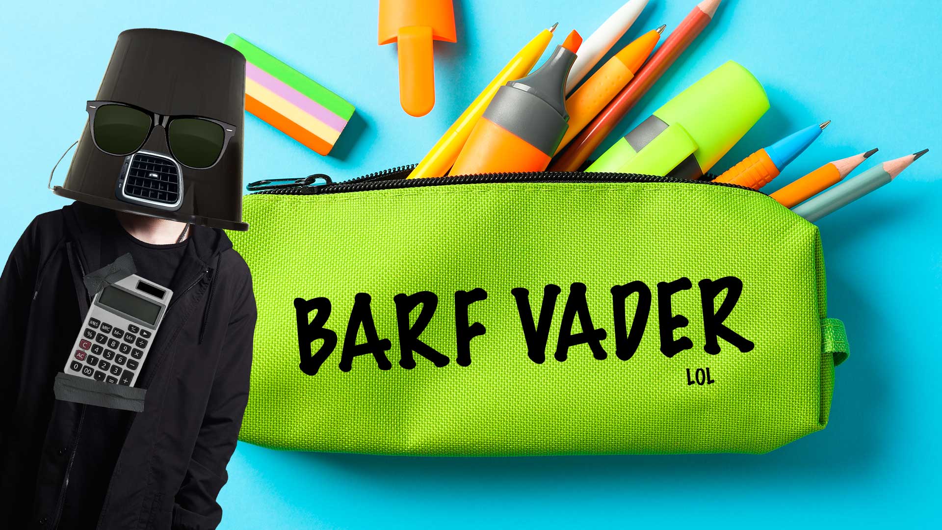 Darth Vader and a pencil case
