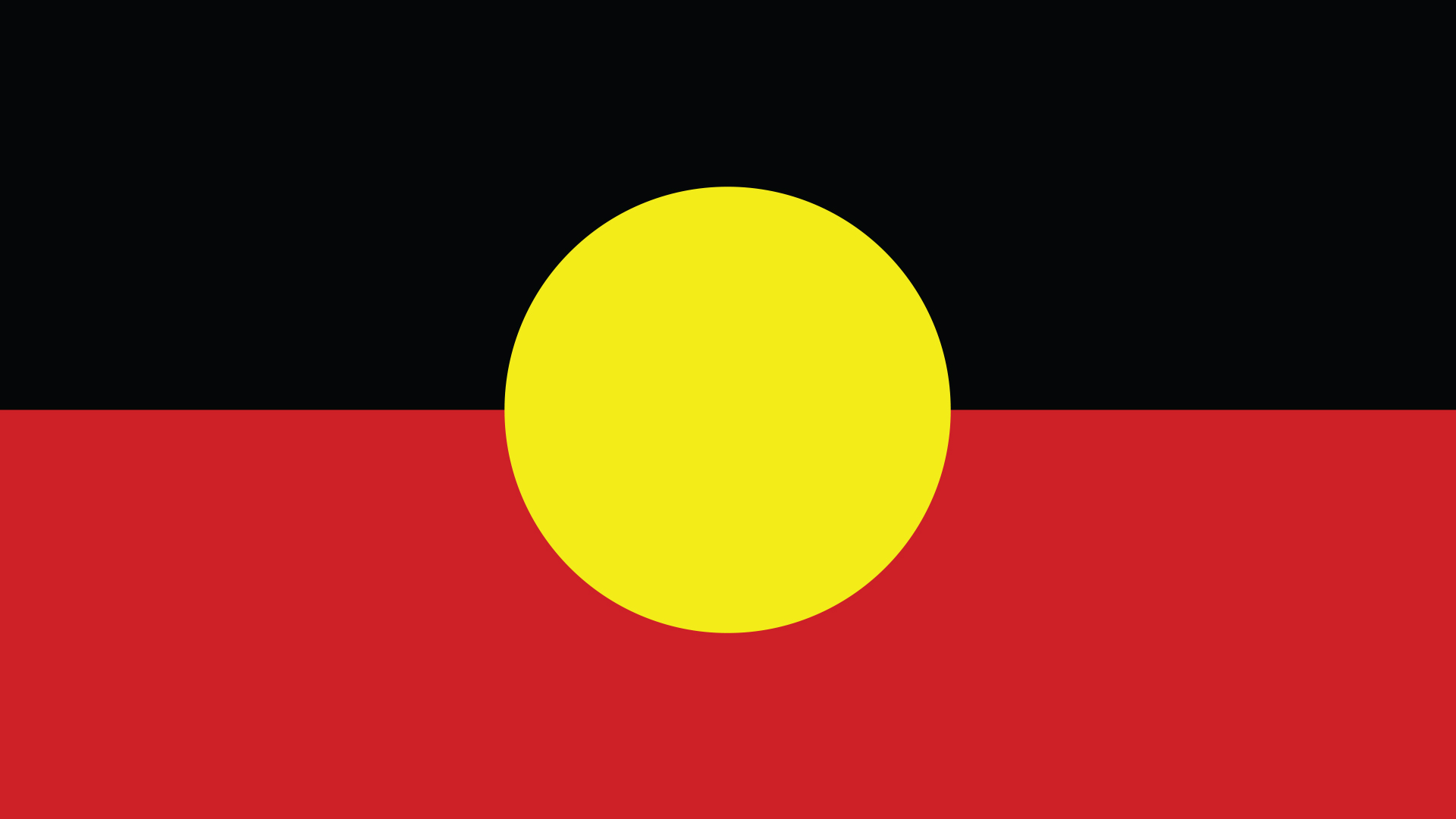 A red, black and yellow flag