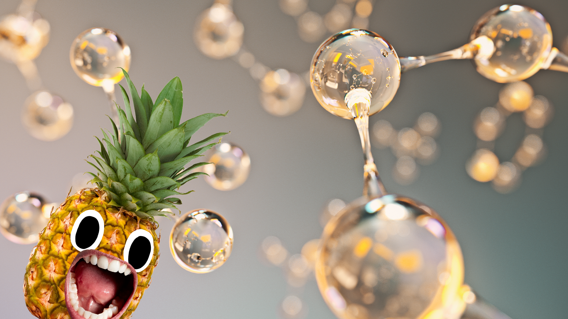 Molecules with screaming pineapple