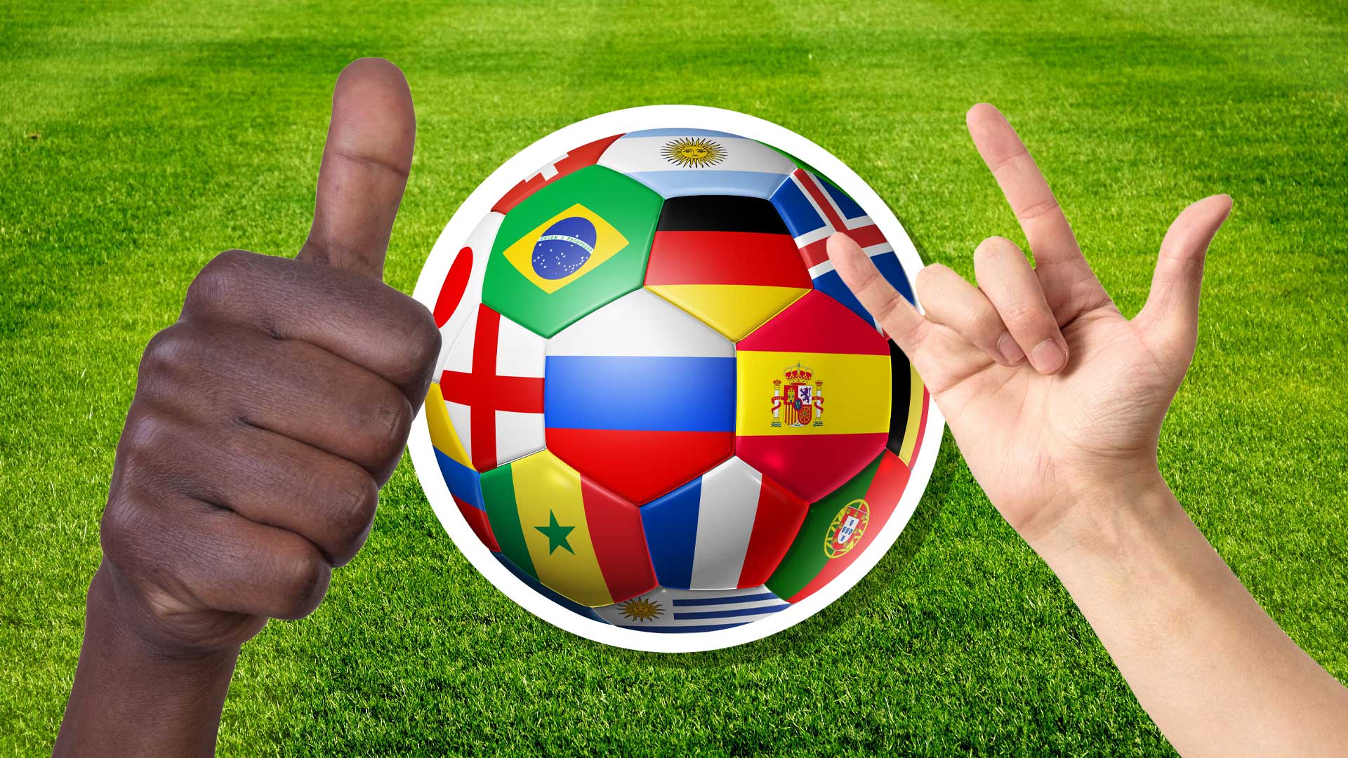 A World Cup themed football