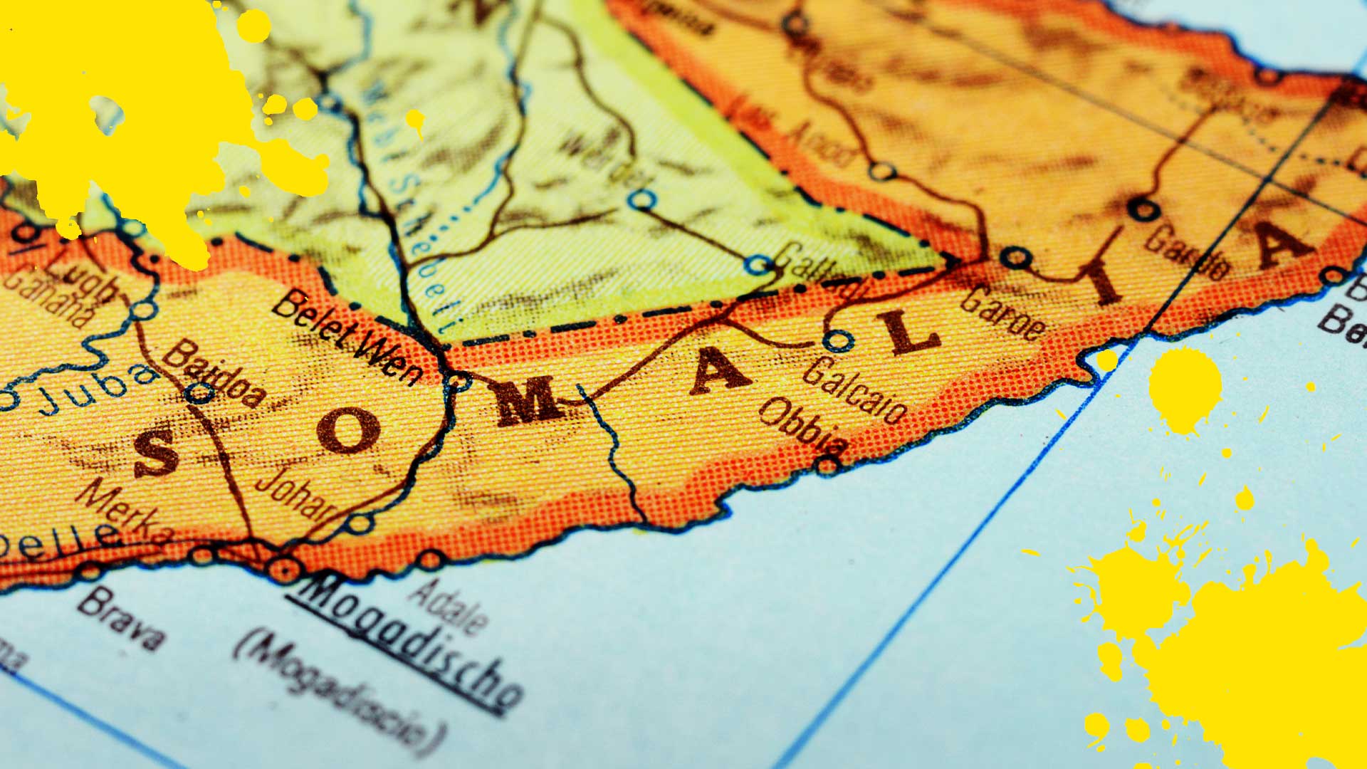 A map of Somalia