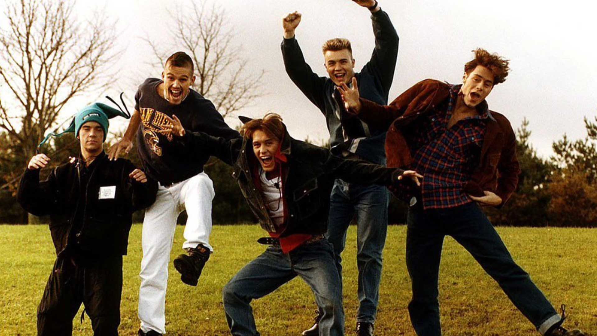 An old photo of Take That 