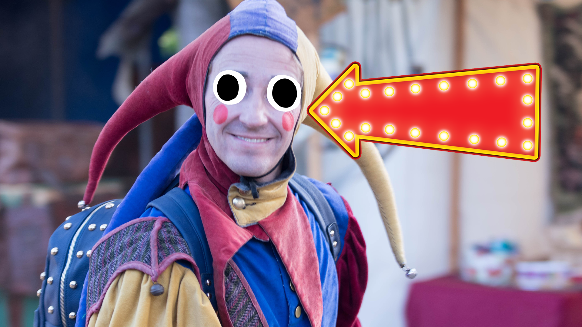 Man dressed as a jester