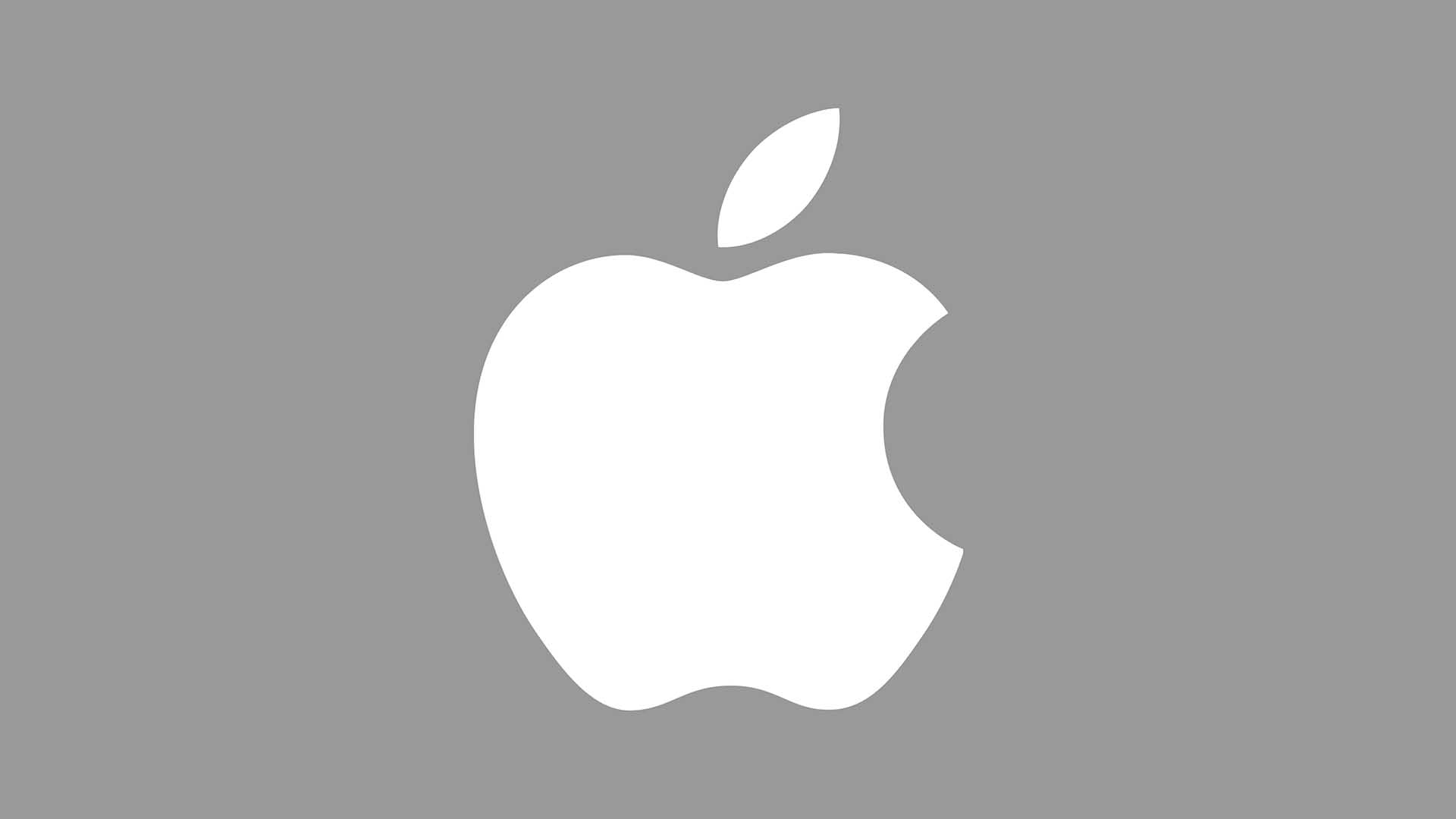 An Apple logo 