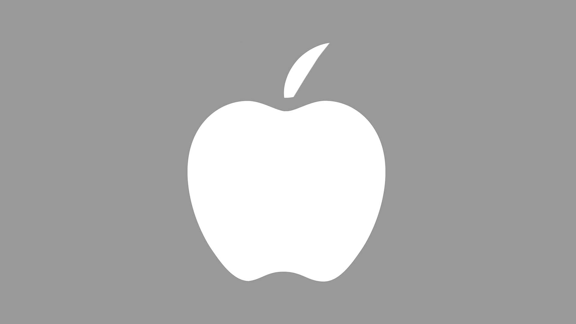 An apple logo
