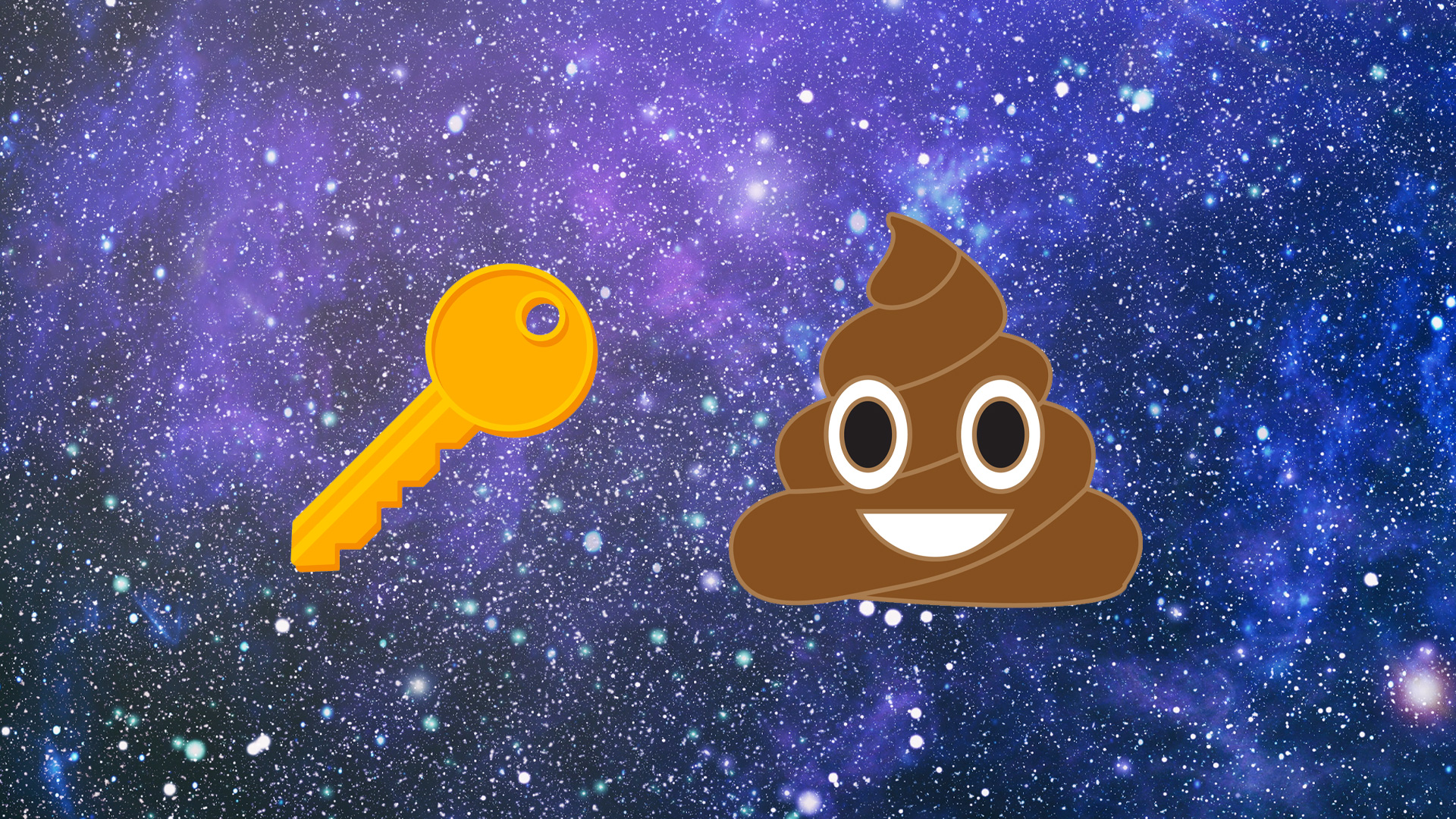 Key, poop emojis