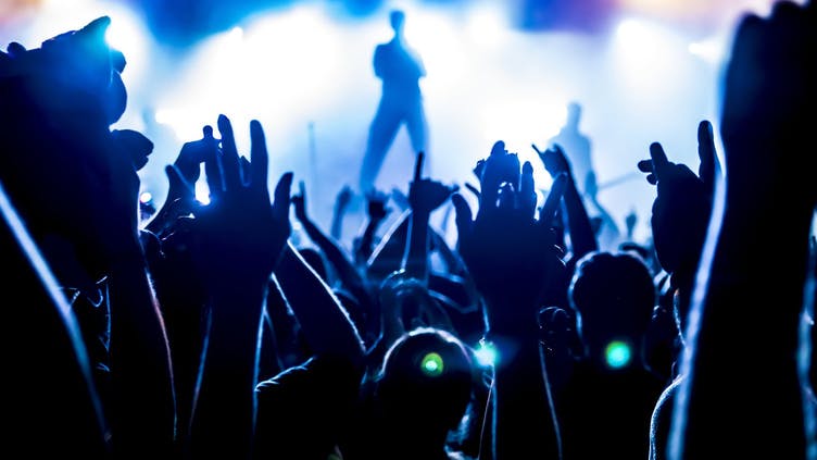 A picture of a concert