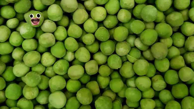Boiled peas