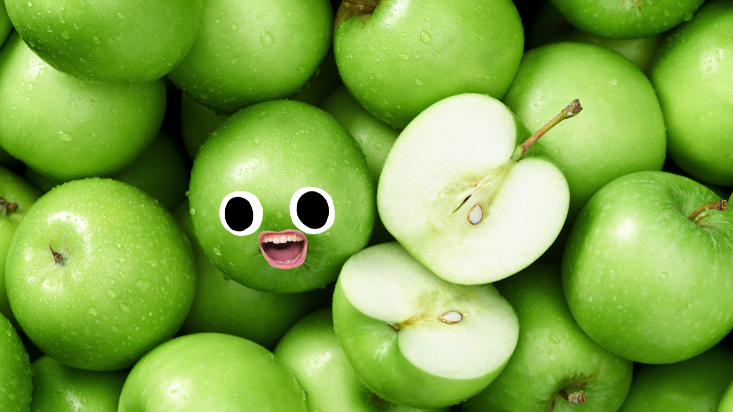 A pile of apples