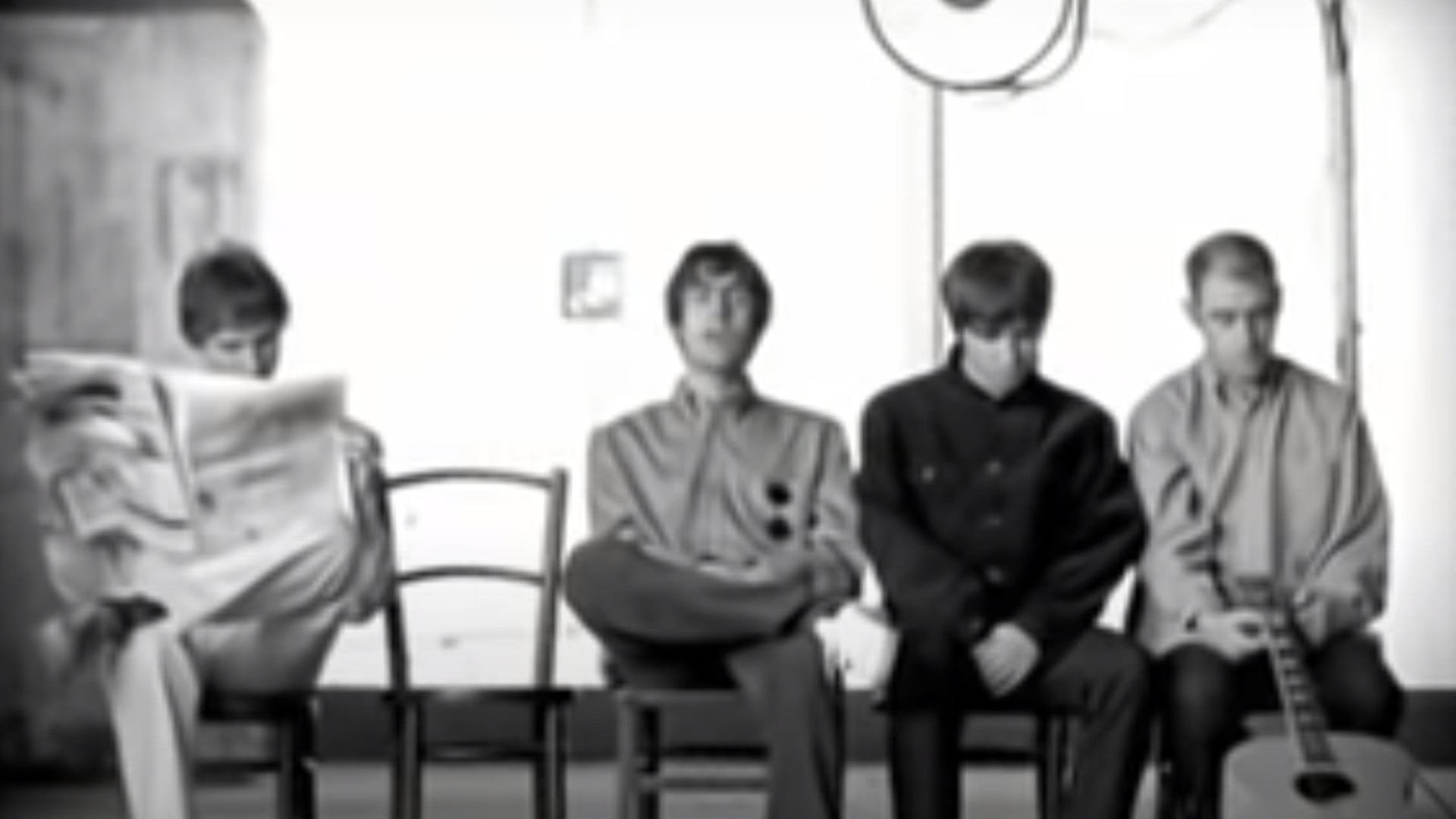 Oasis in the video for Wonderwall